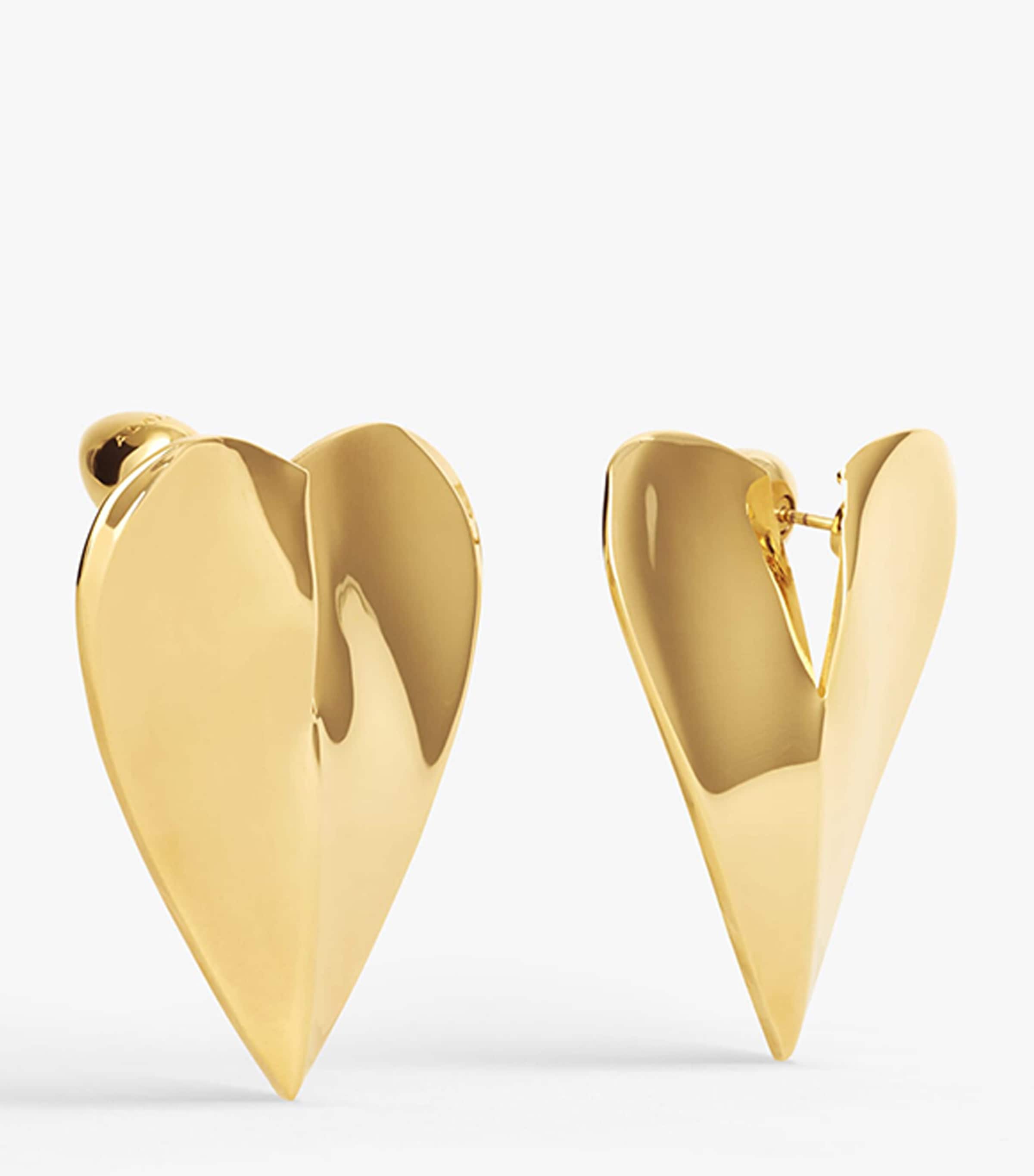 Alaïa Le Coeur Stud Earrings Or Image 3