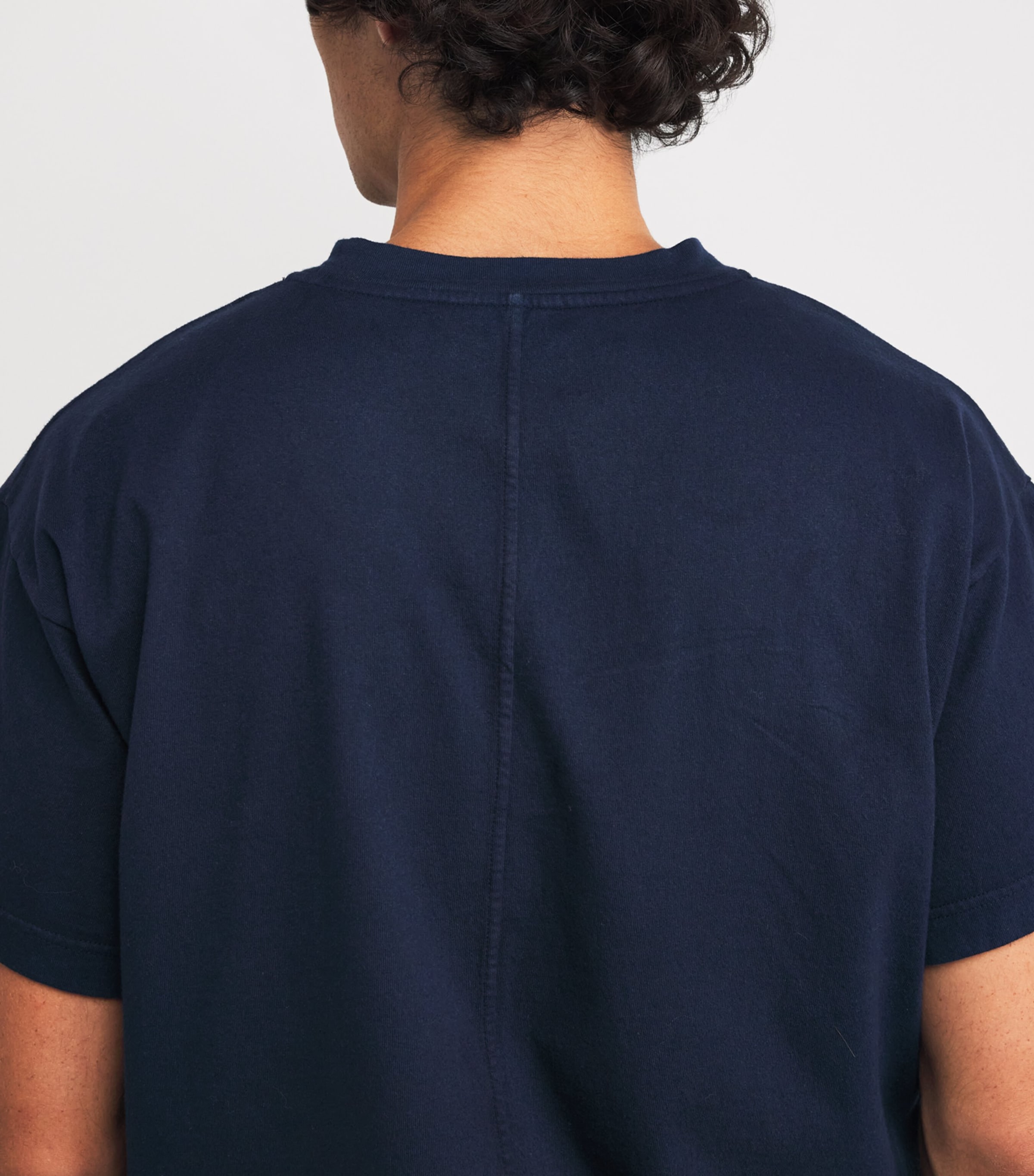 Sato Cotton T-Shirt DARK BLUE Image 5