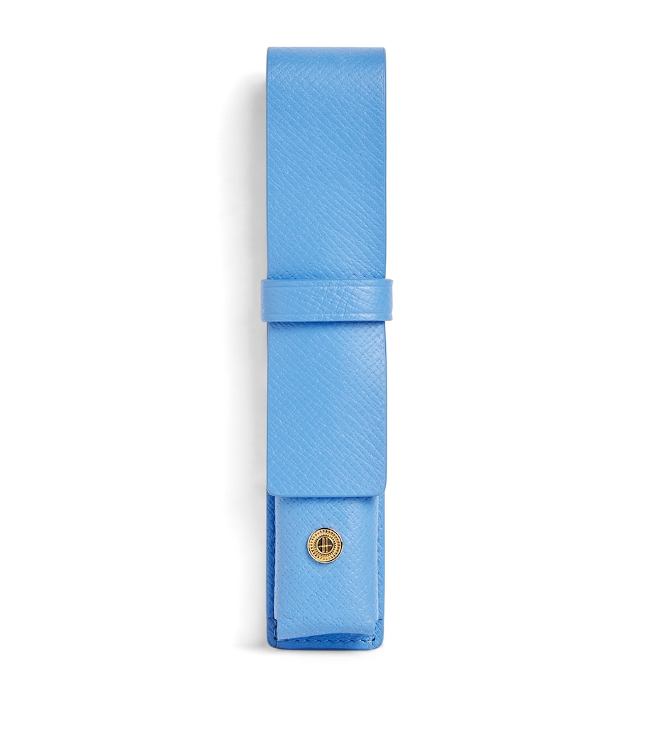 Leather Pen Sleeve BLUE Image 1