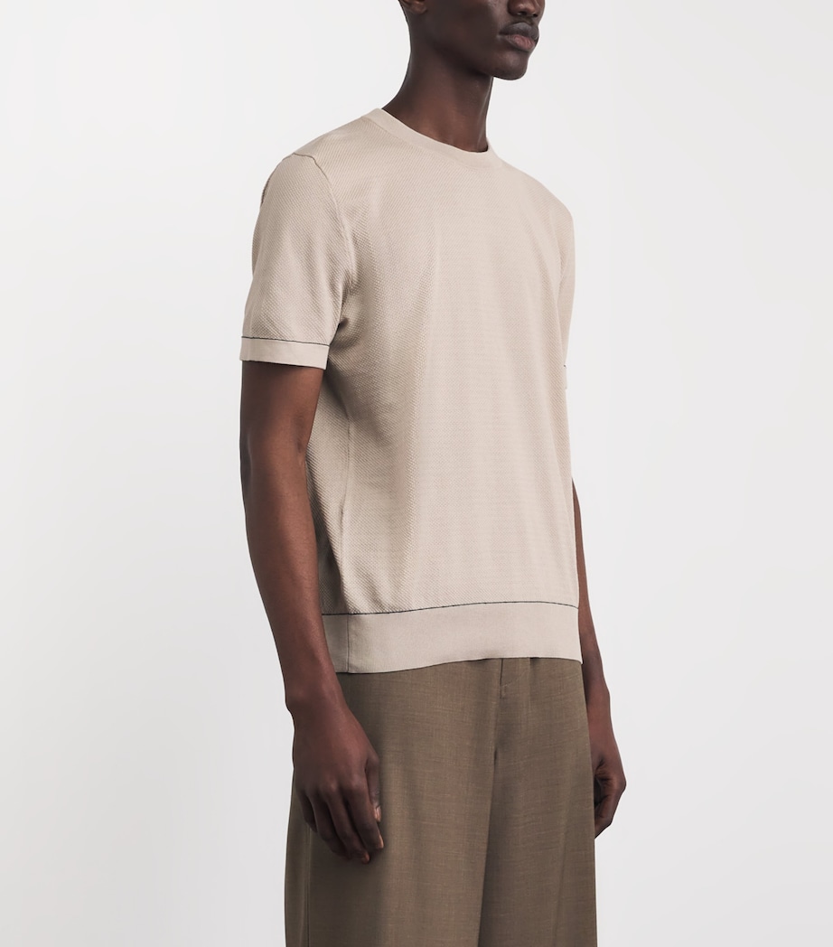 Brioni Mens Sea Island Cotton T-Shirt Image 4
