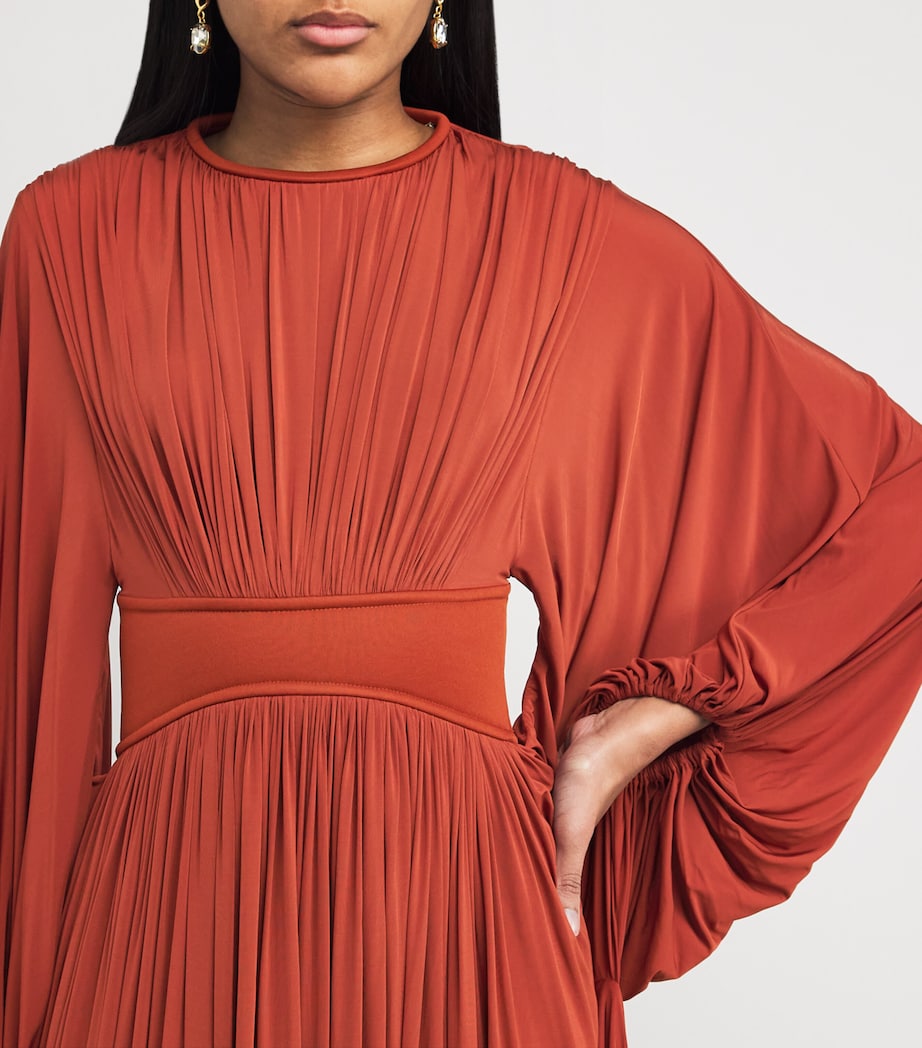 Zimmermann Womens Batwing Illuminated Maxi Dress Rust Image 6