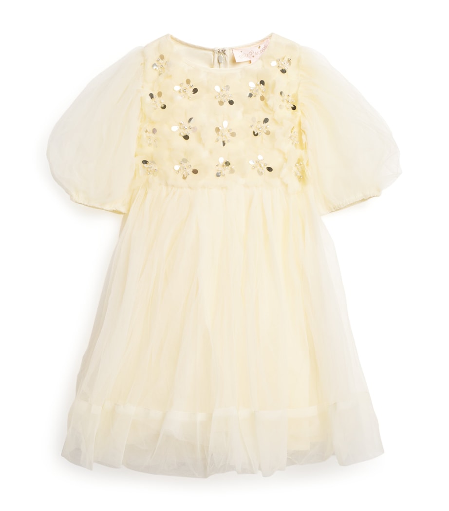 Tulle Embellished Camille Dress (2-11 Years) DAFFODIL Image 1