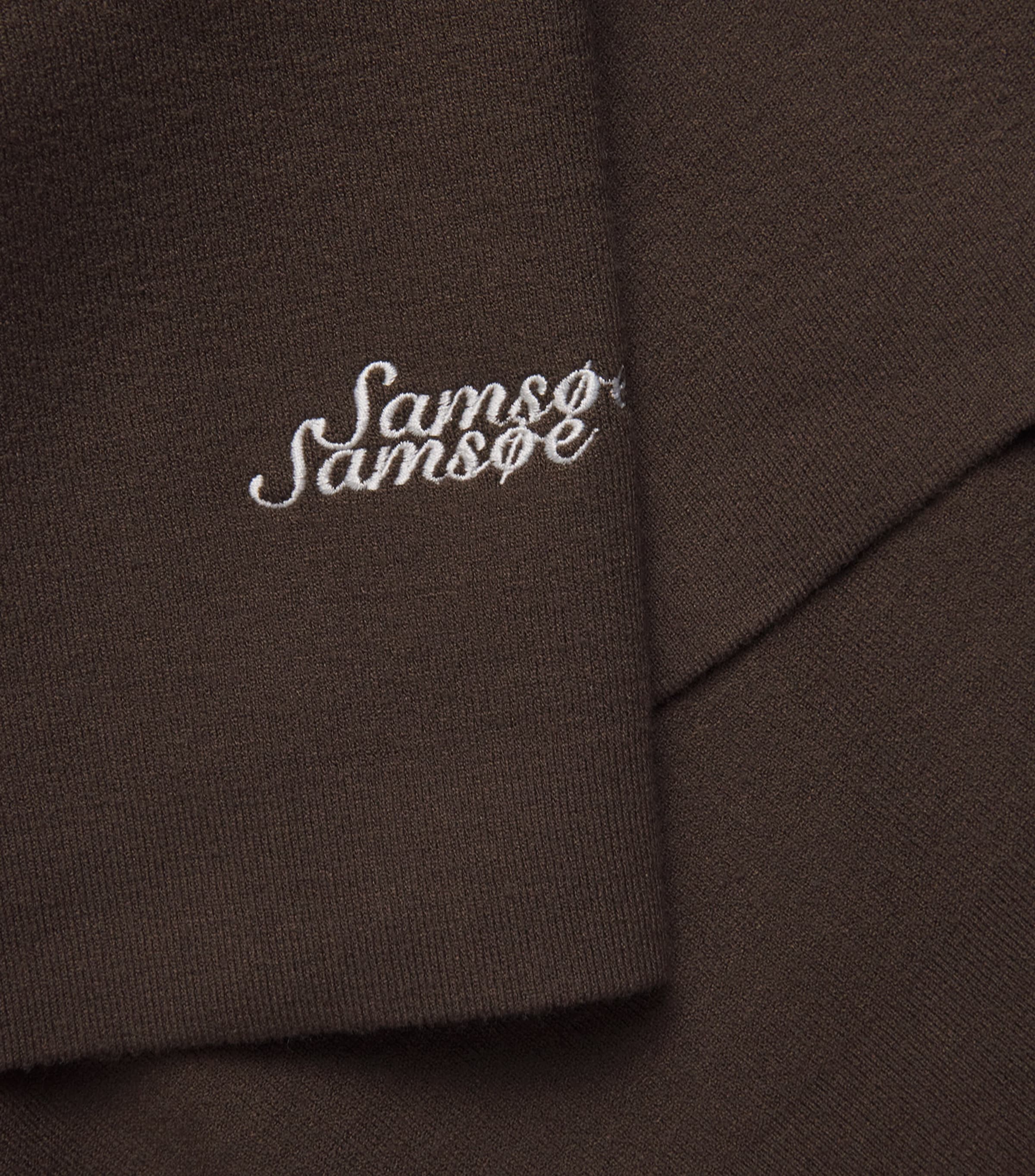 Samsøe Samsøe Mens Zip-Up Samatt Polo Sweater Delicioso Image 6