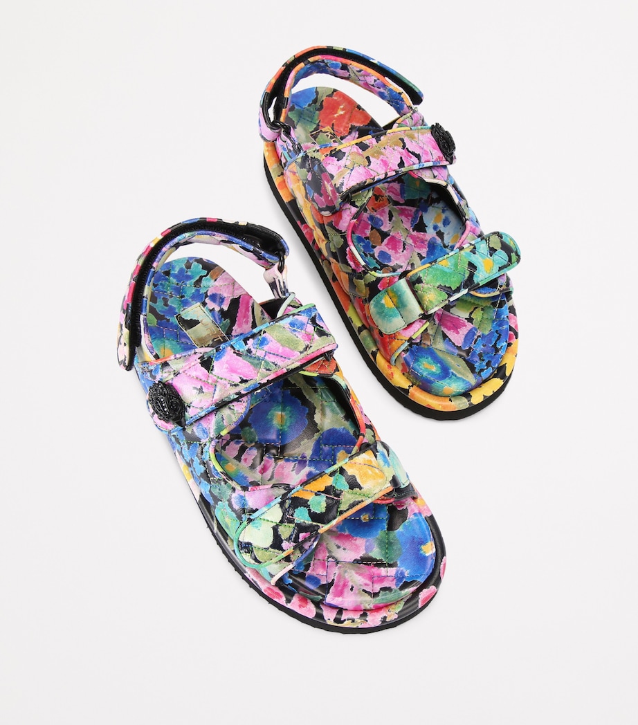 Leather Floral Orson Sandals BLK/OTHER Image 4
