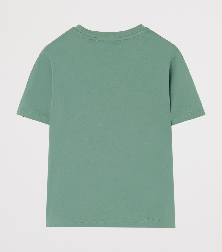 Burberry Kids Cotton Check T-Shirt (4-12 Years) Gulf Image 2
