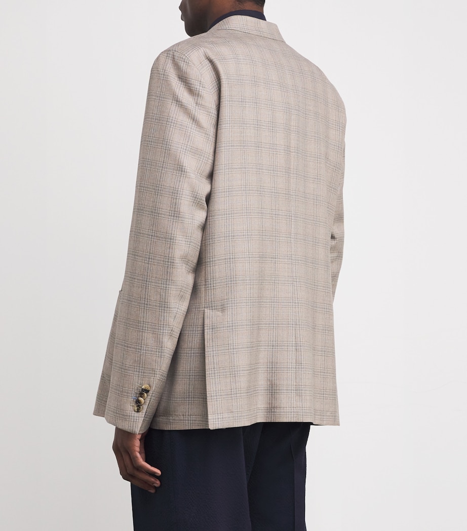 Wool Check Blazer 60_LIGHT BEIGE Image 4