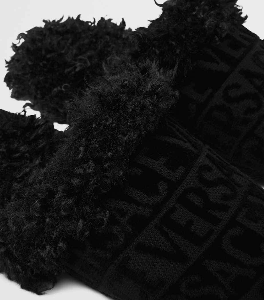 La Coupe des Dieux Fringed Blanket BLK/WHT/YLW/GRY/BWN Image 3