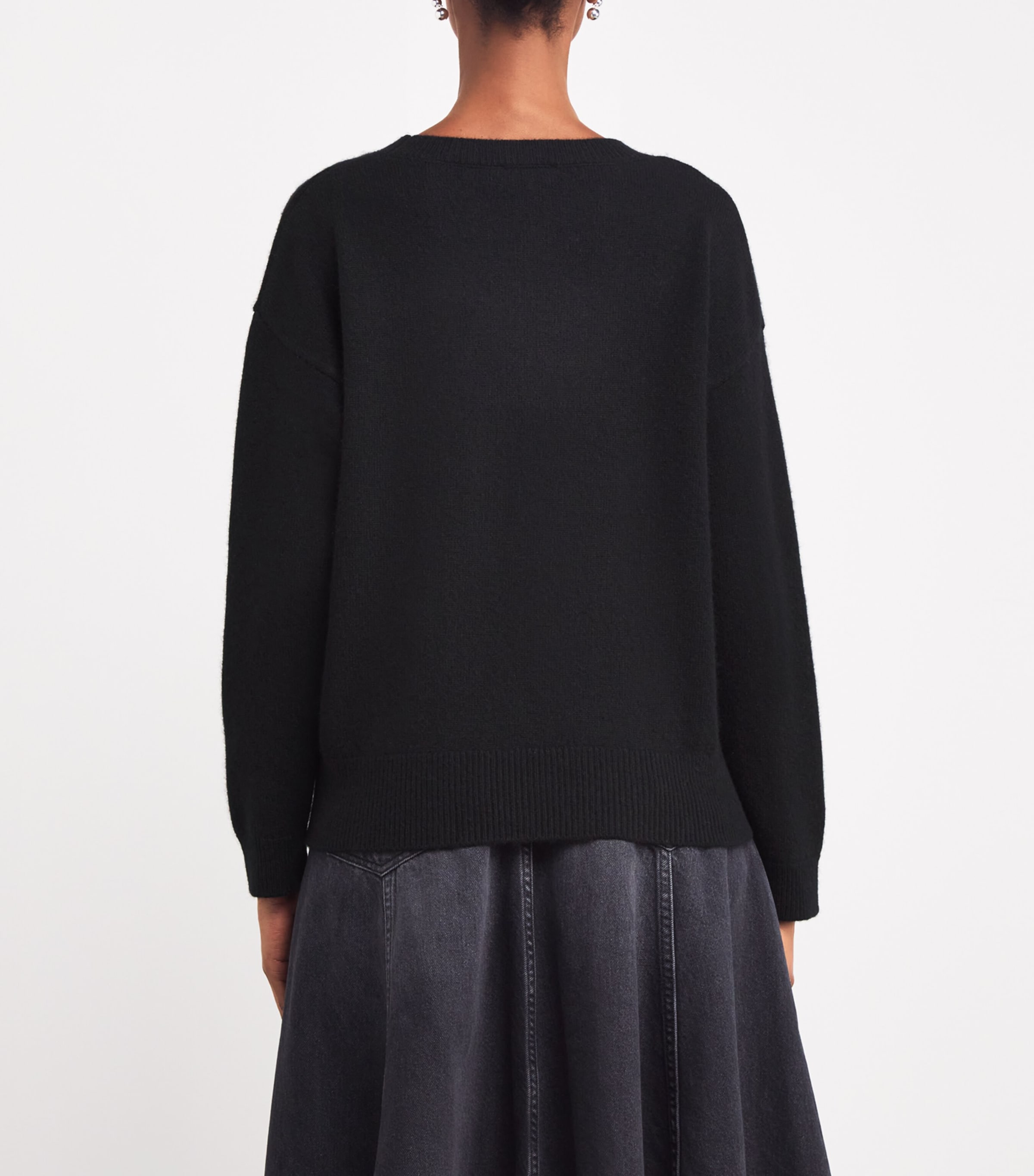 Cashmere Sweater BLACK Image 4