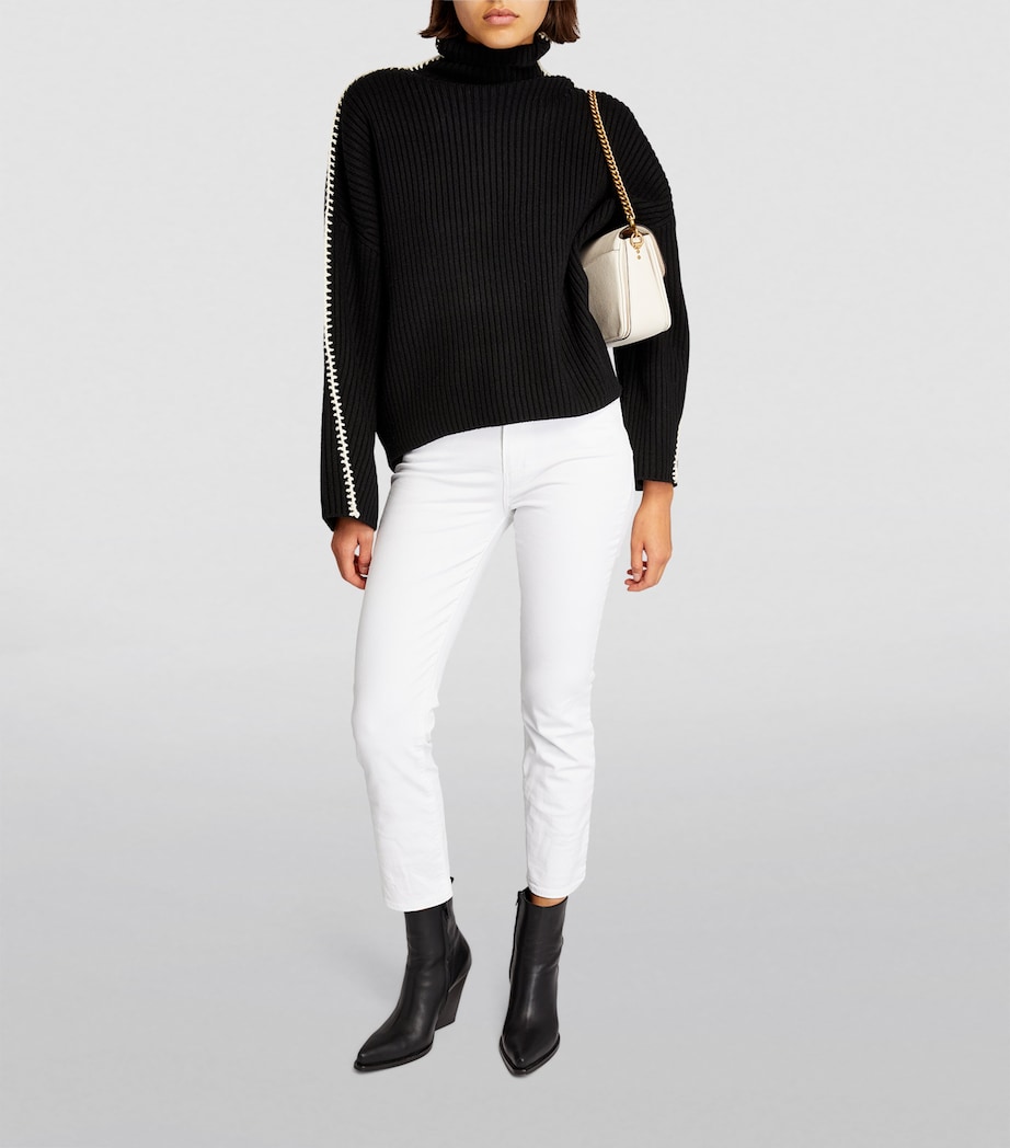 Cindy High-Rise Straight Jeans CRISP WHITE Image 2