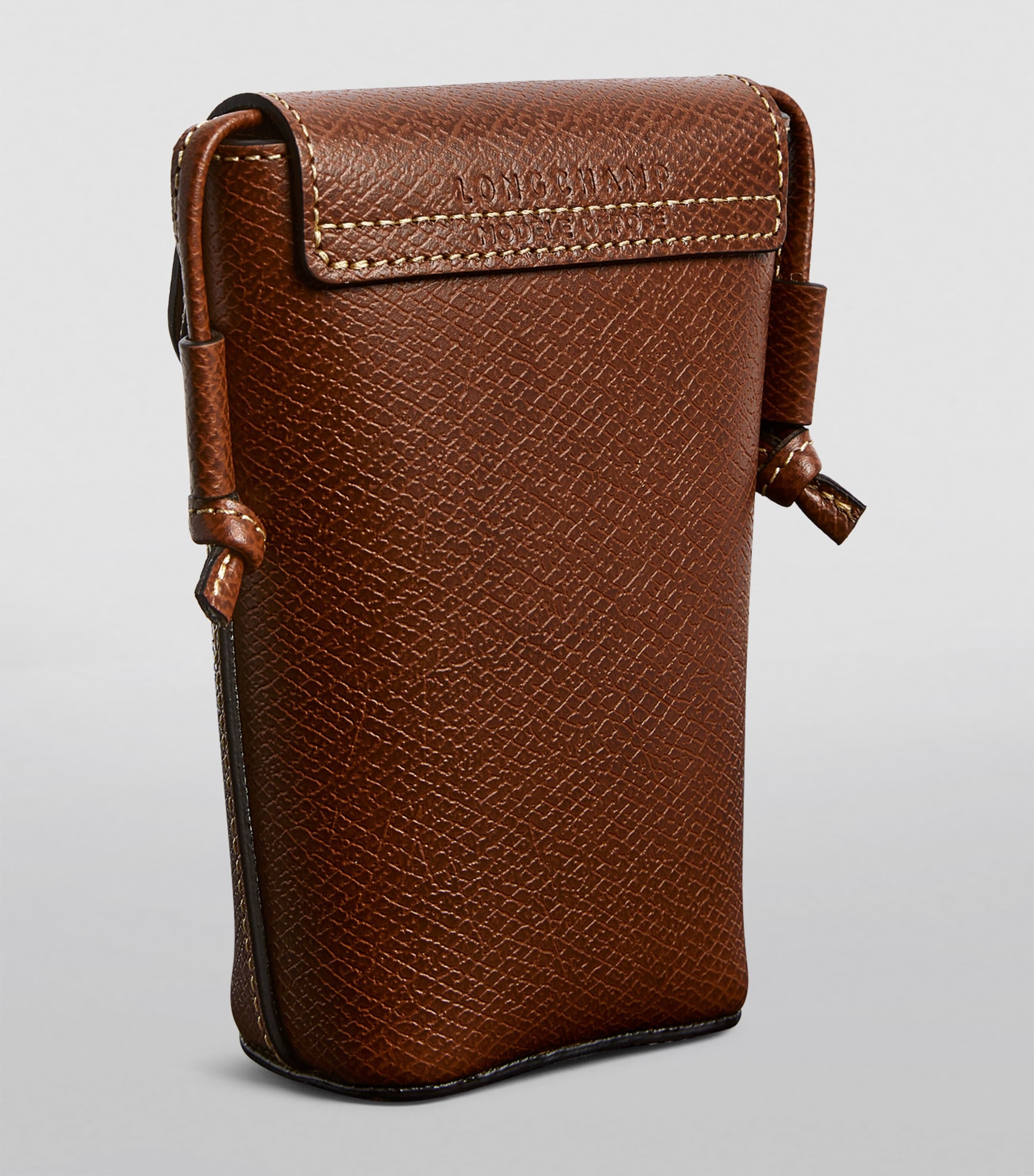 Leather Épure Phone Case with Strap 035 BROWN Image 2