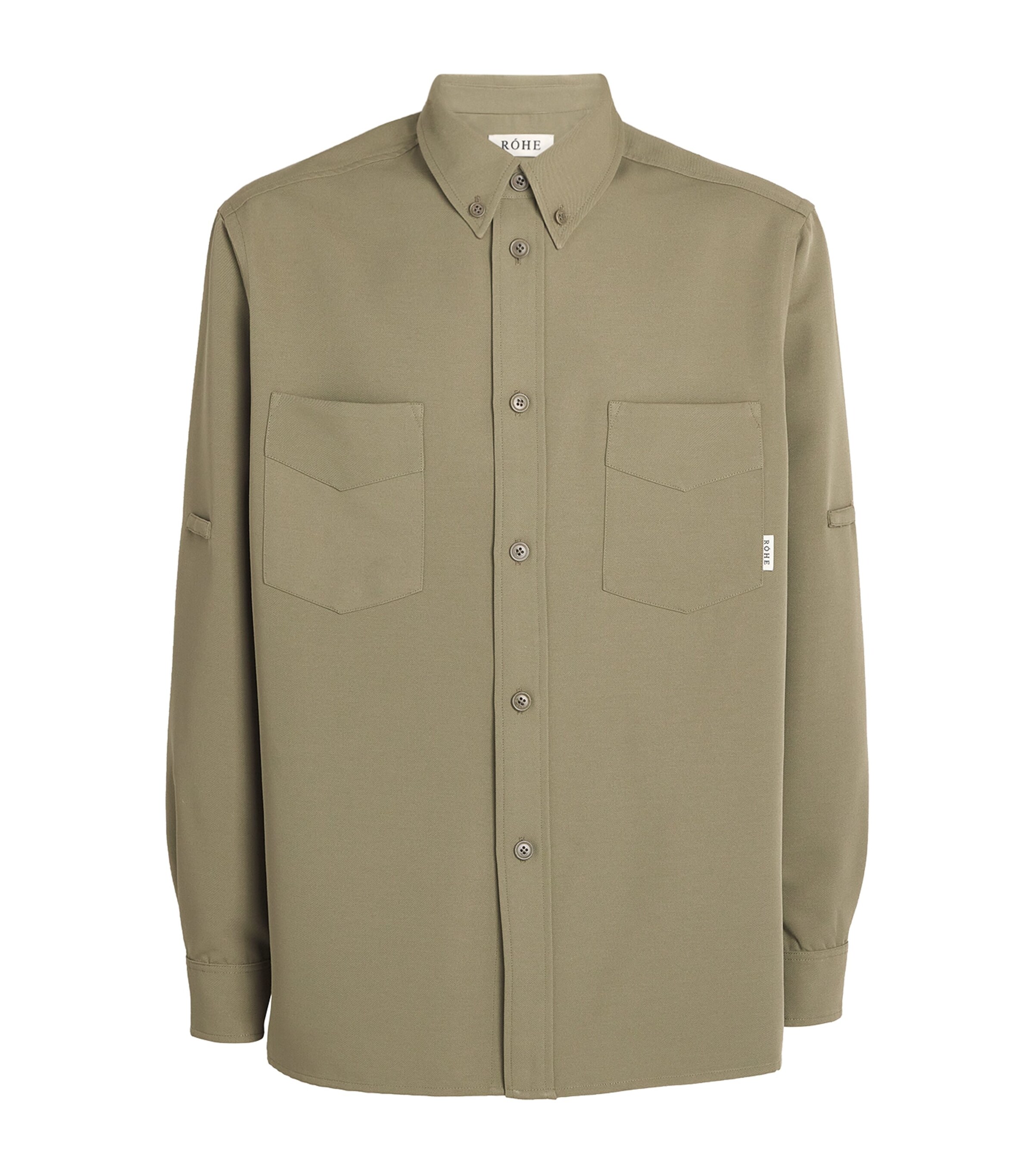 Cotton Utility Shirt 343 SAGE Image 1