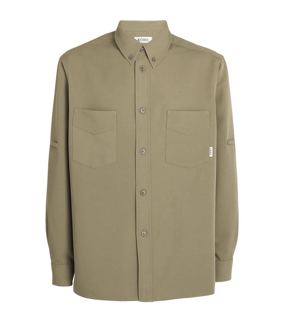 Cotton Utility Shirt 343 SAGE Image 1