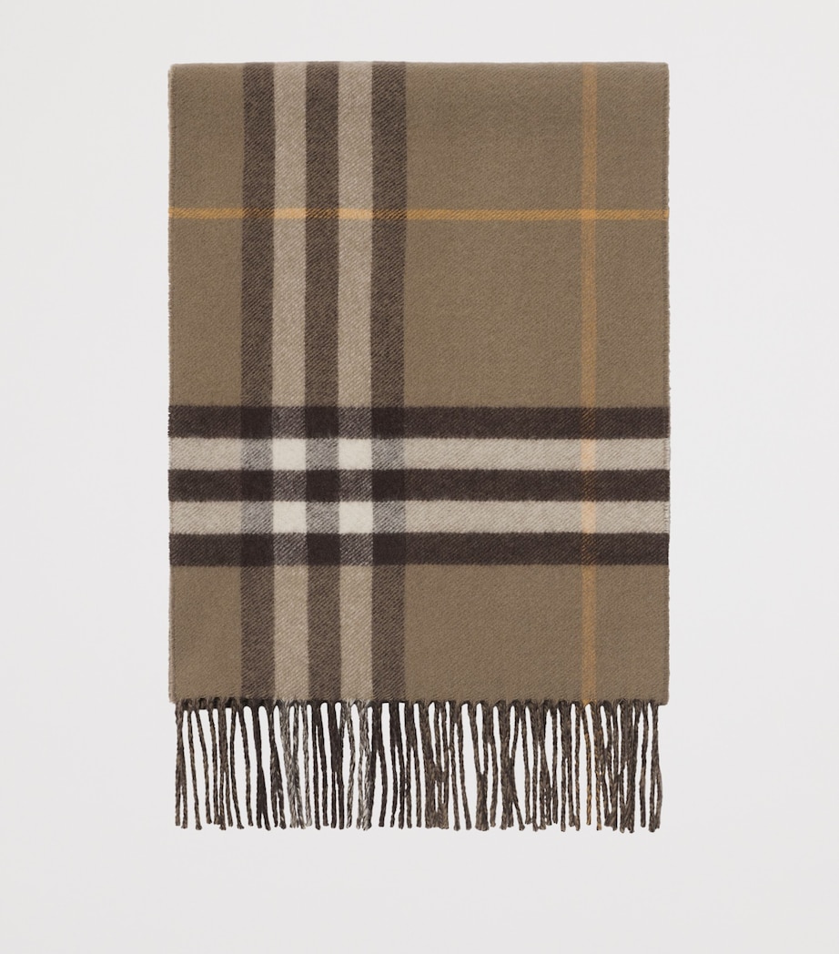 Cashmere Reversible B Shield Scarf VOLE BROWN Image 2