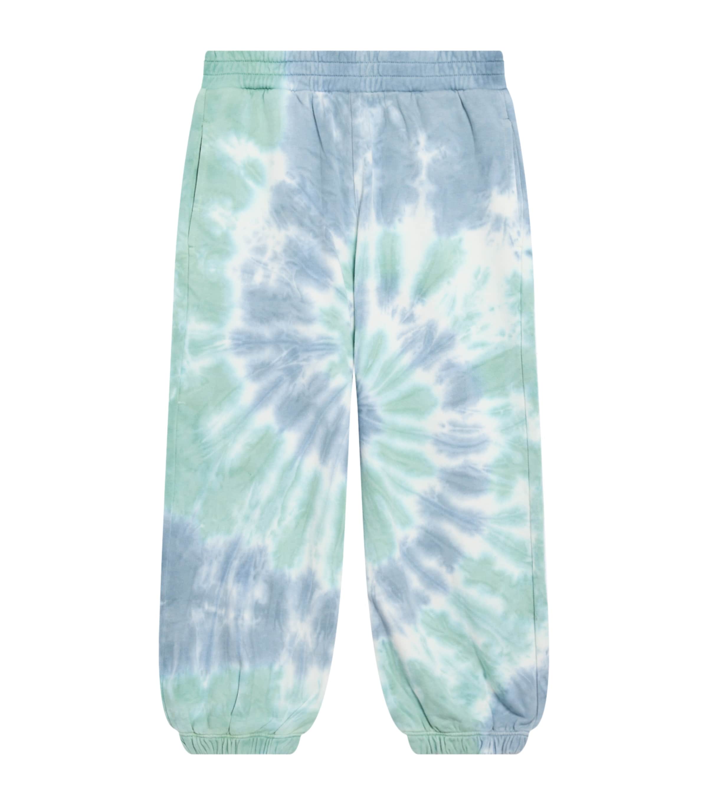 Stella Mccartney Tie-dye Cotton Sweatpants In Blue