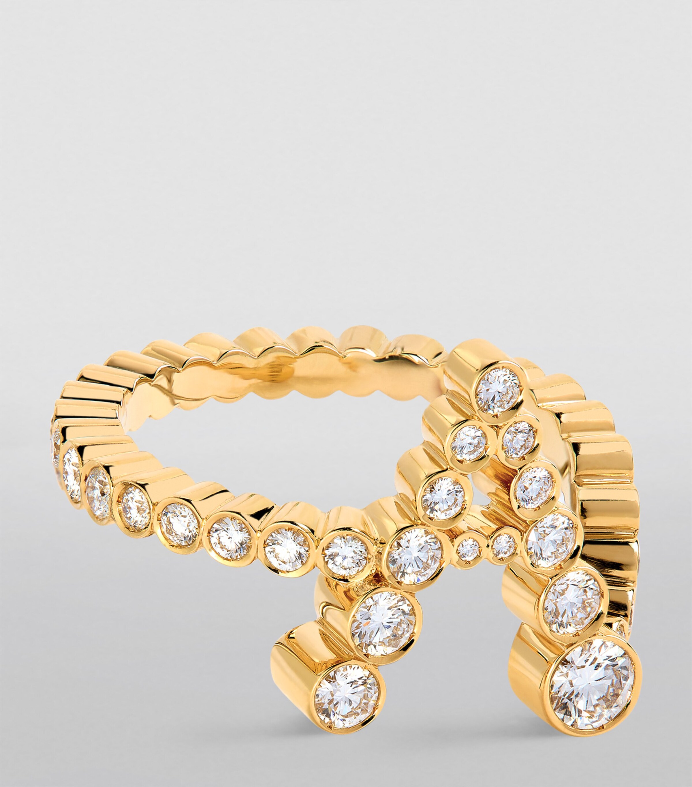 Sophie Bille Brahe Yellow Gold and Diamond Ensemble 'A' Ring Yellow Gold Image 3