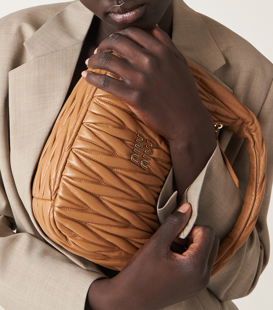 Matelassé Lambskin Wander Top-Handle Bag F098L Image 2