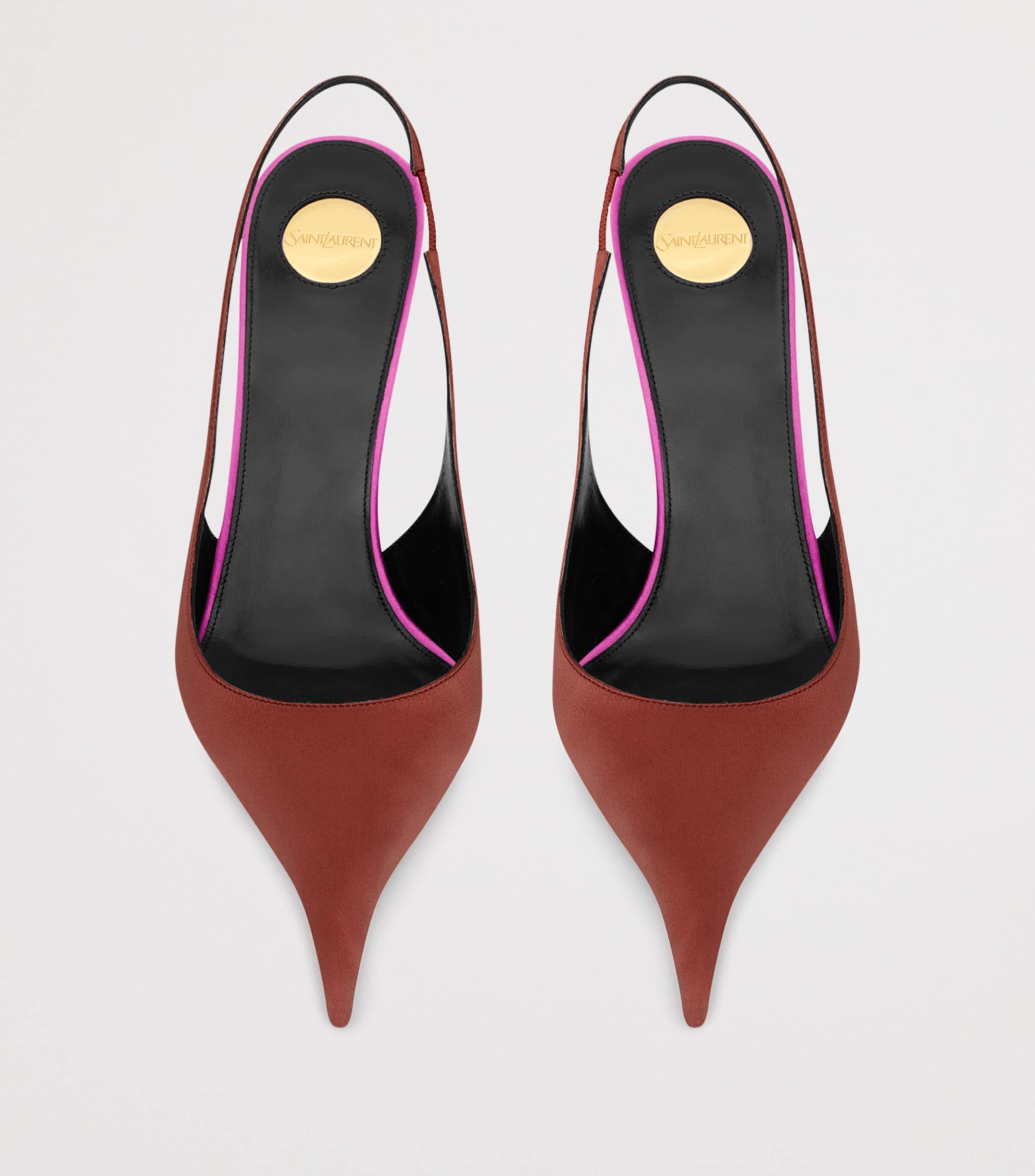 Satin Deroche Slingback Pumps 110 6303 Image 2