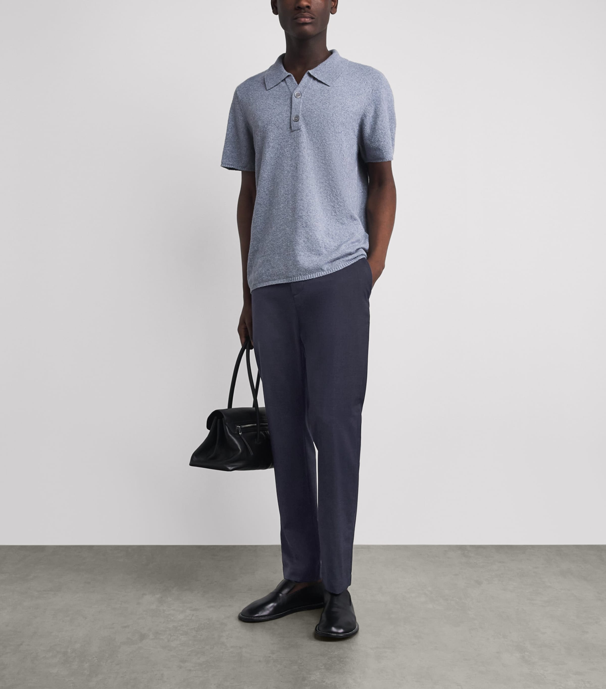 Jacob Cohën Mens Cotton Straight Chinos Dark Blue Image 2
