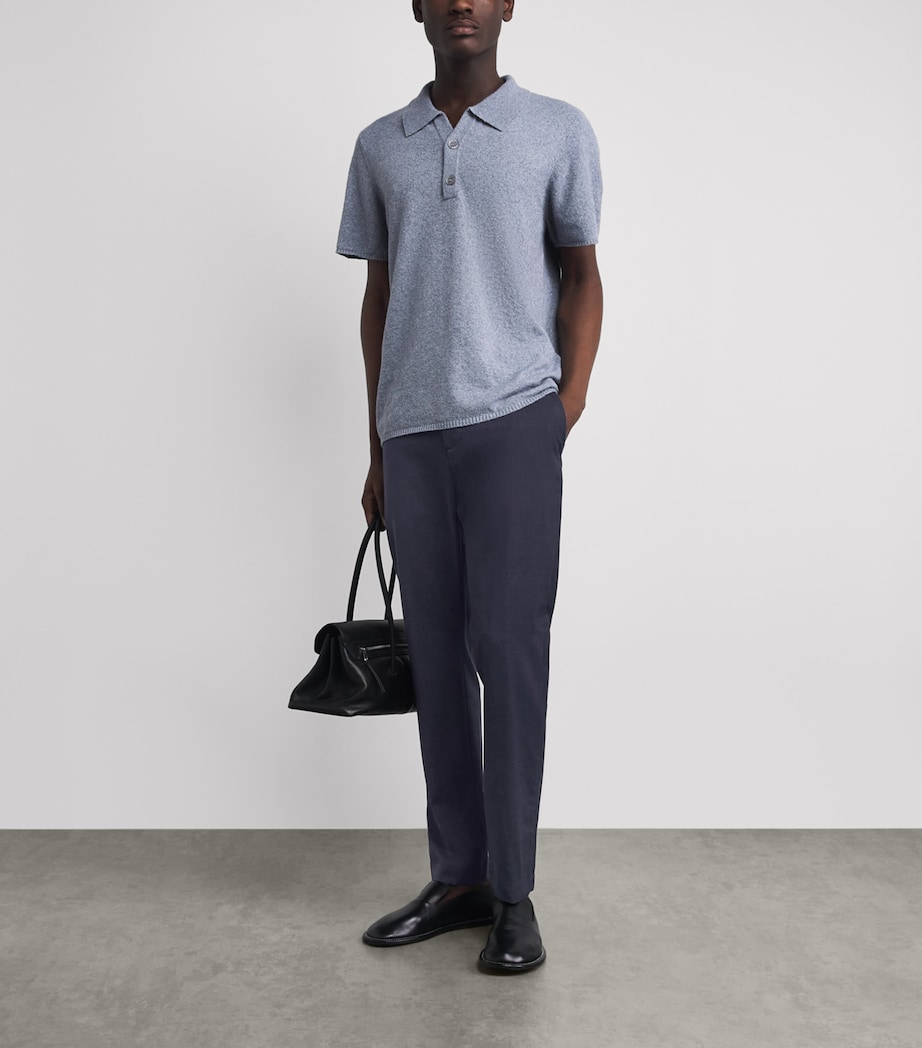 Jacob Cohën Mens Cotton Straight Chinos Dark Blue Image 2