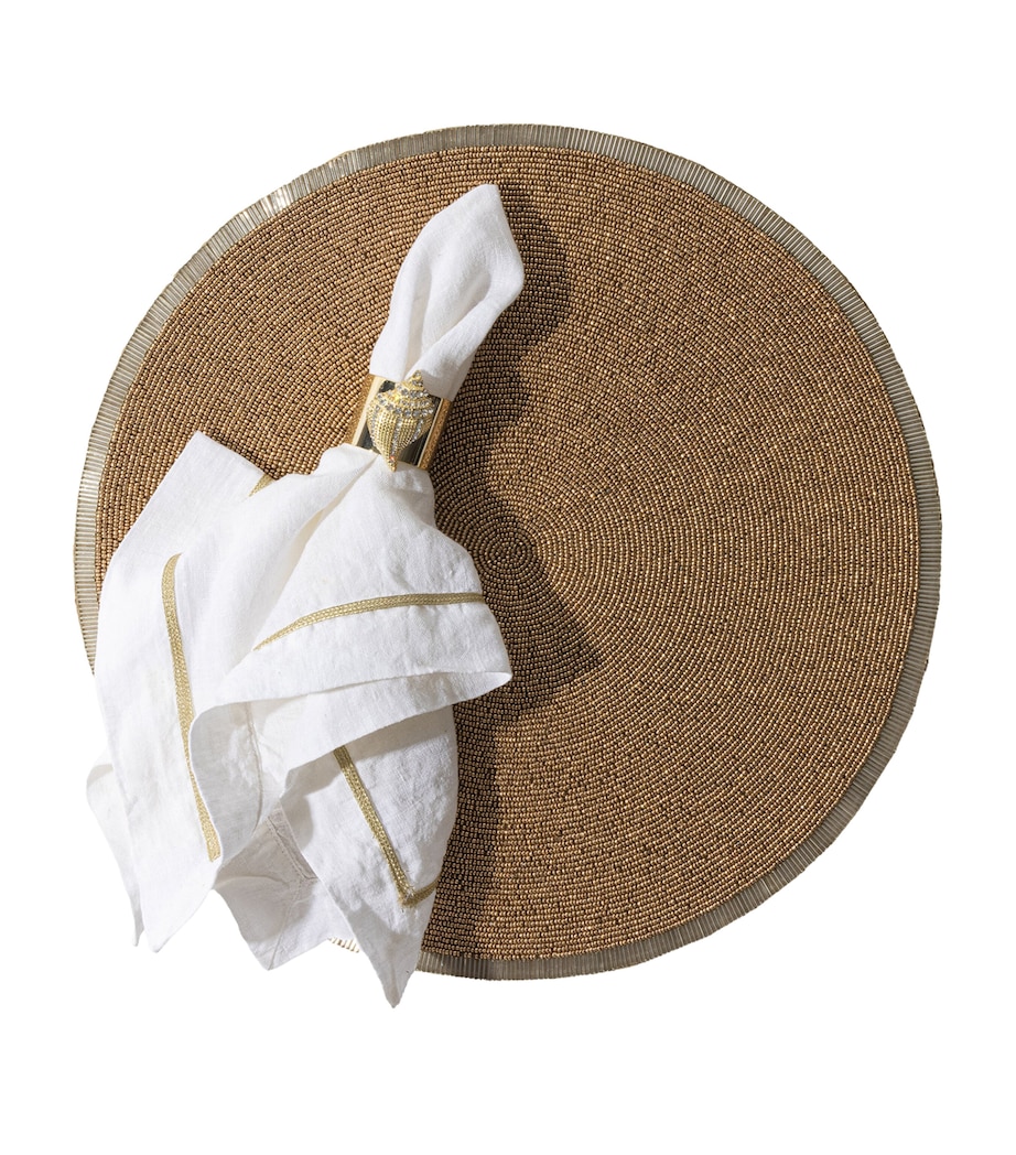 Beaded Placemat (89cm) GOLD Image 3