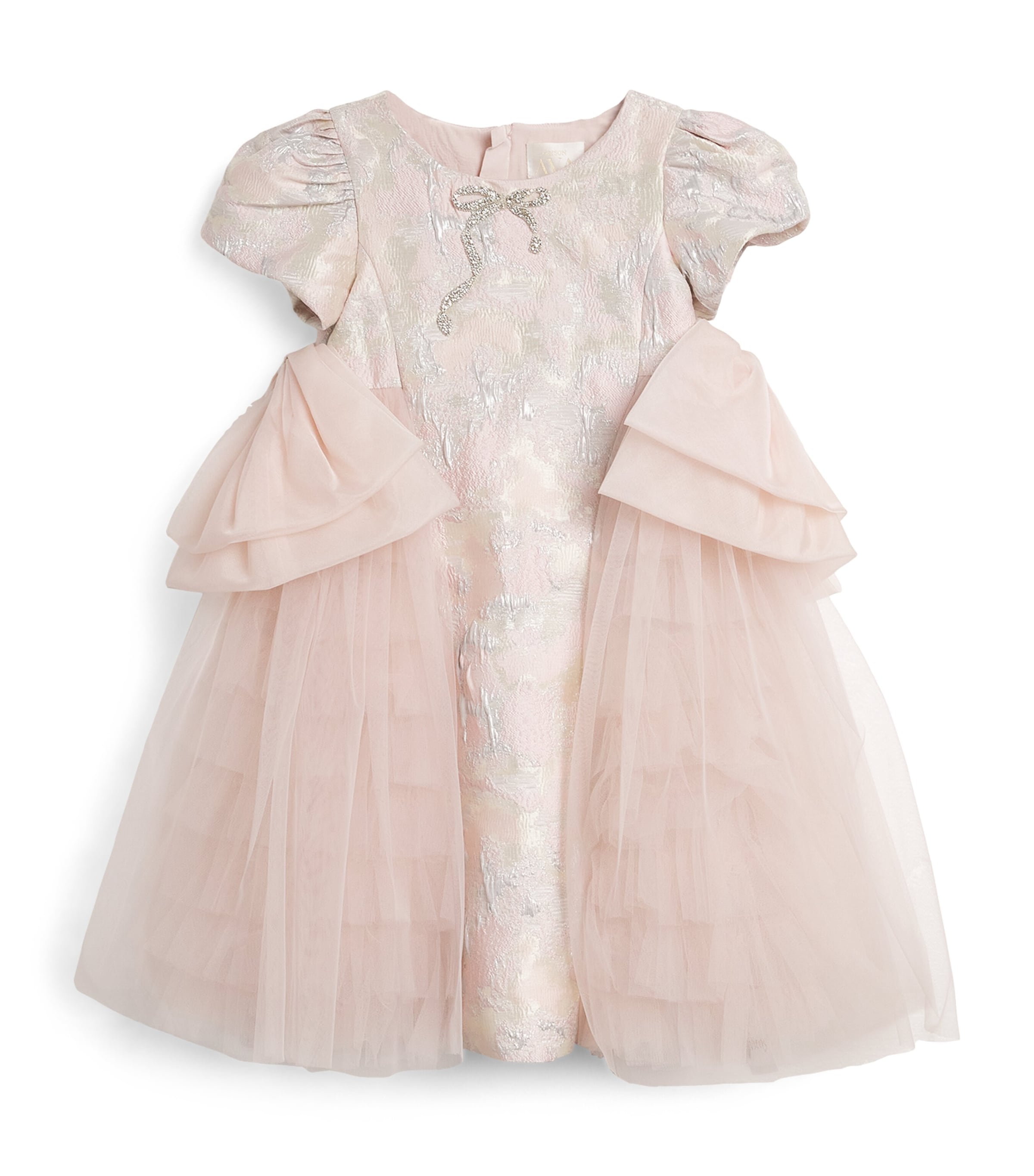 Shop Maison Ava Tulle Bow-detail Estelle Dress In Pink