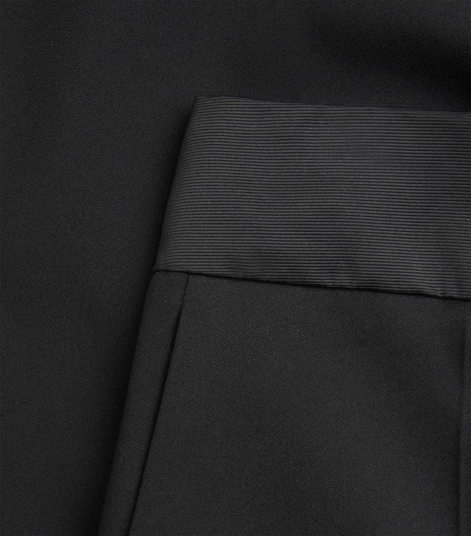 Crepe Aix Tailored Trousers BLACK Image 5