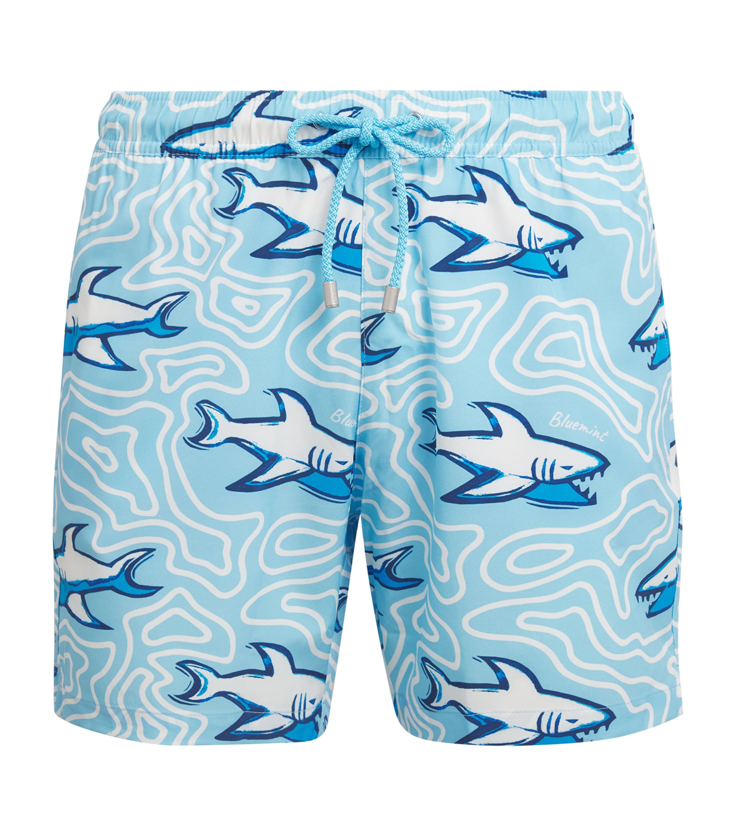 Bluemint Shark Arthus Swim Shorts In Blue