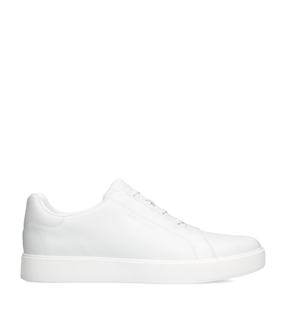 Leather GrandPrø Luxe Slip-On Sneakers WHITE Image 1