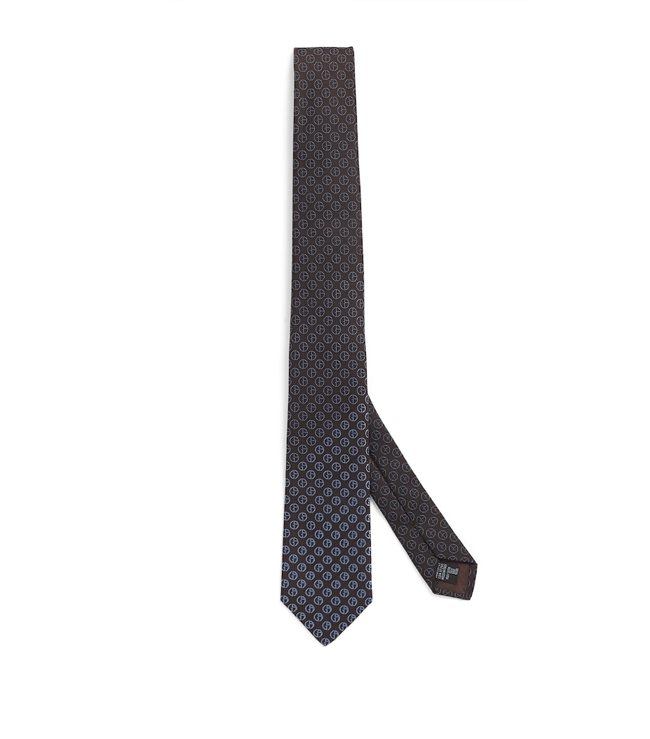 Silk Jacquard Monogram Tie F6045 Image 1