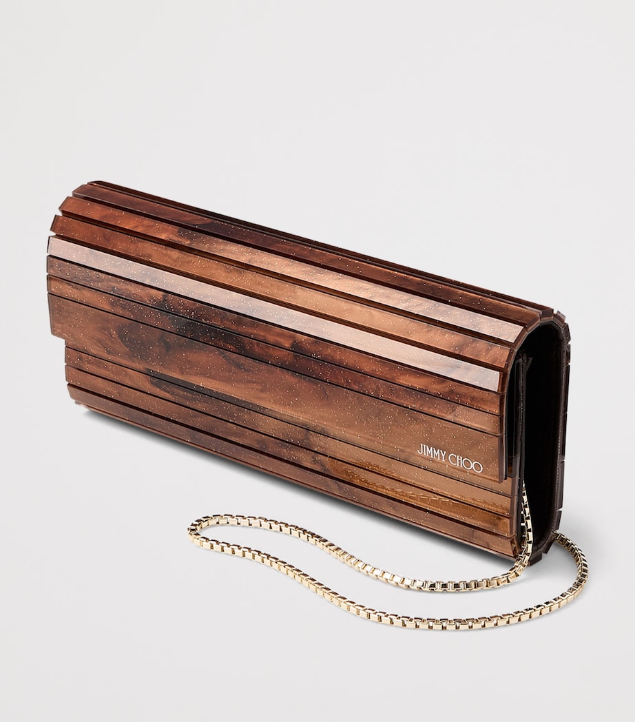 Marble-Effect Sweetie Clutch Bag TOFFEE Image 2