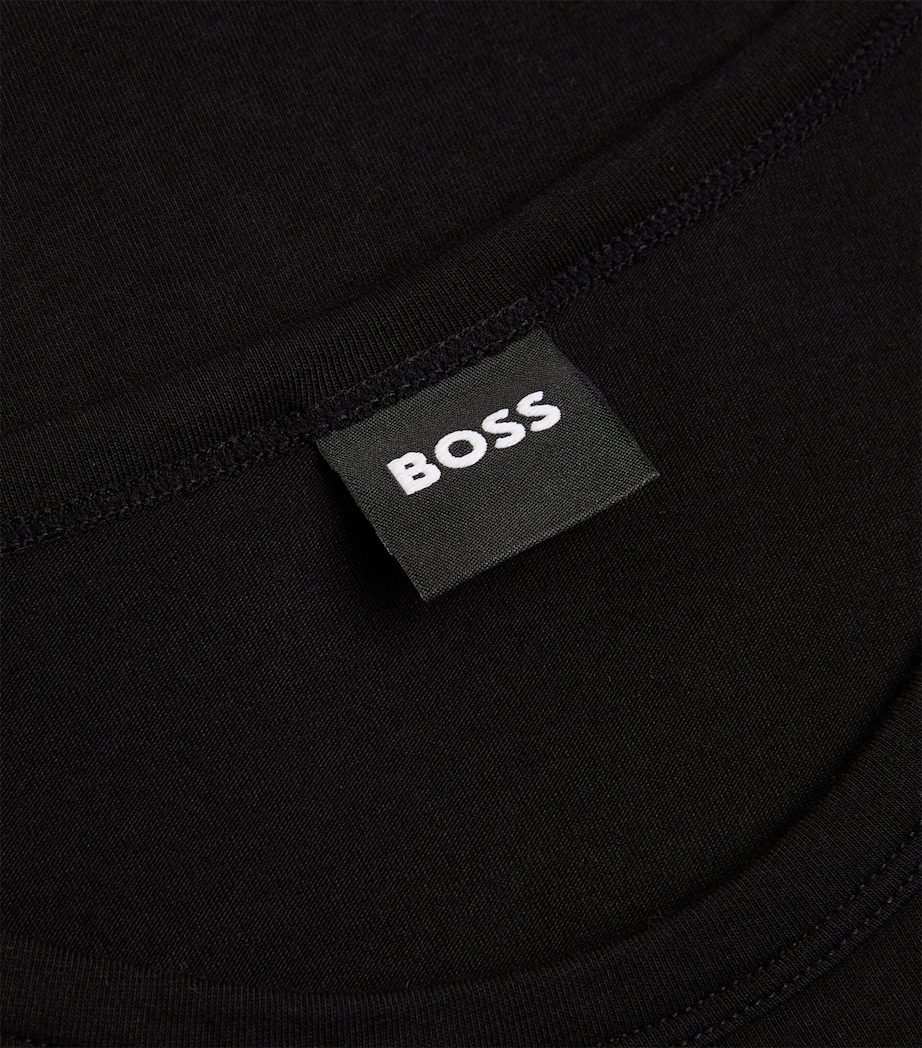 Cotton-Blend T-Shirt (Pack of 2) 001/BLACK Image 4