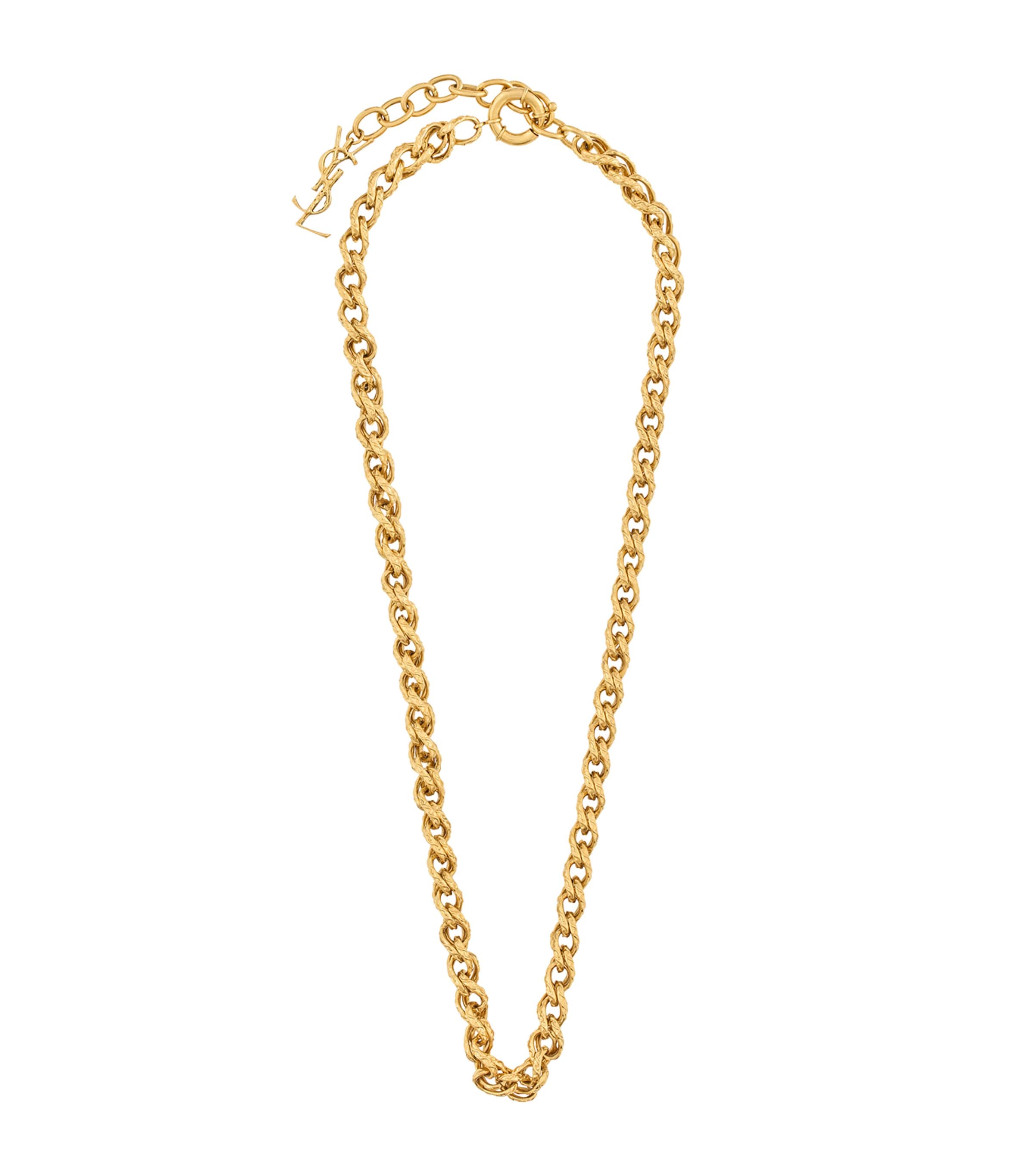 Saint Laurent Sautoir Chaine Marte Accessories In Silver