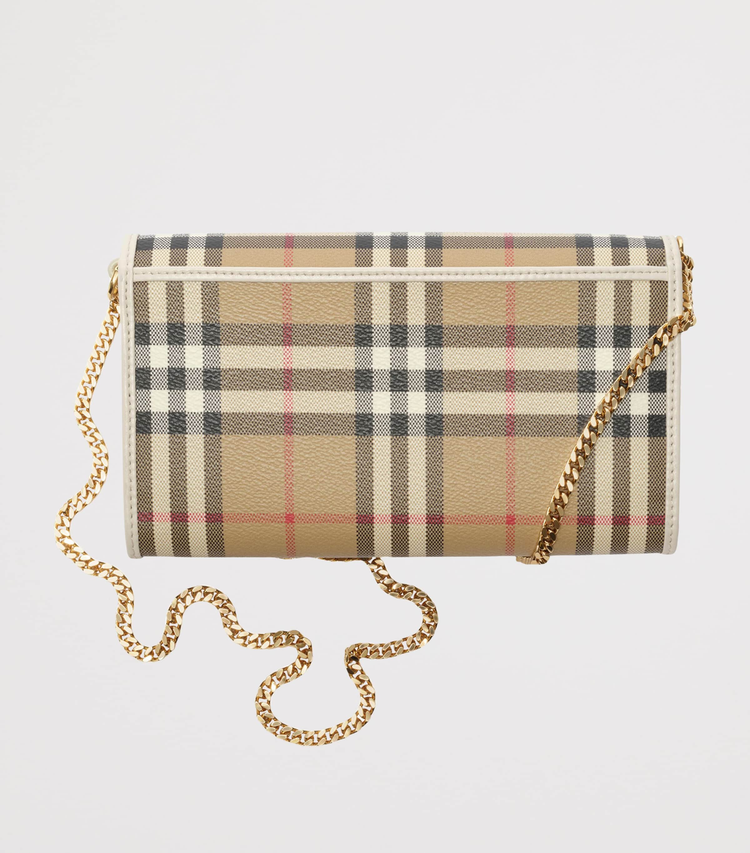 Burberry Check Chain Wallet Vntg Chk/soap Image 2