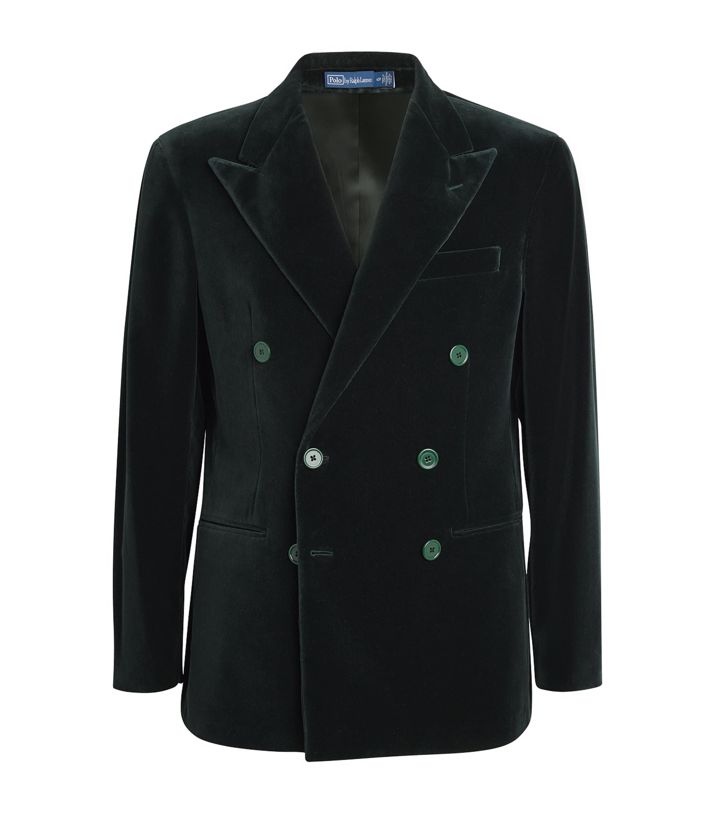 Her Velvet Double Breasted Black Blazer With Silk Colar main image 1