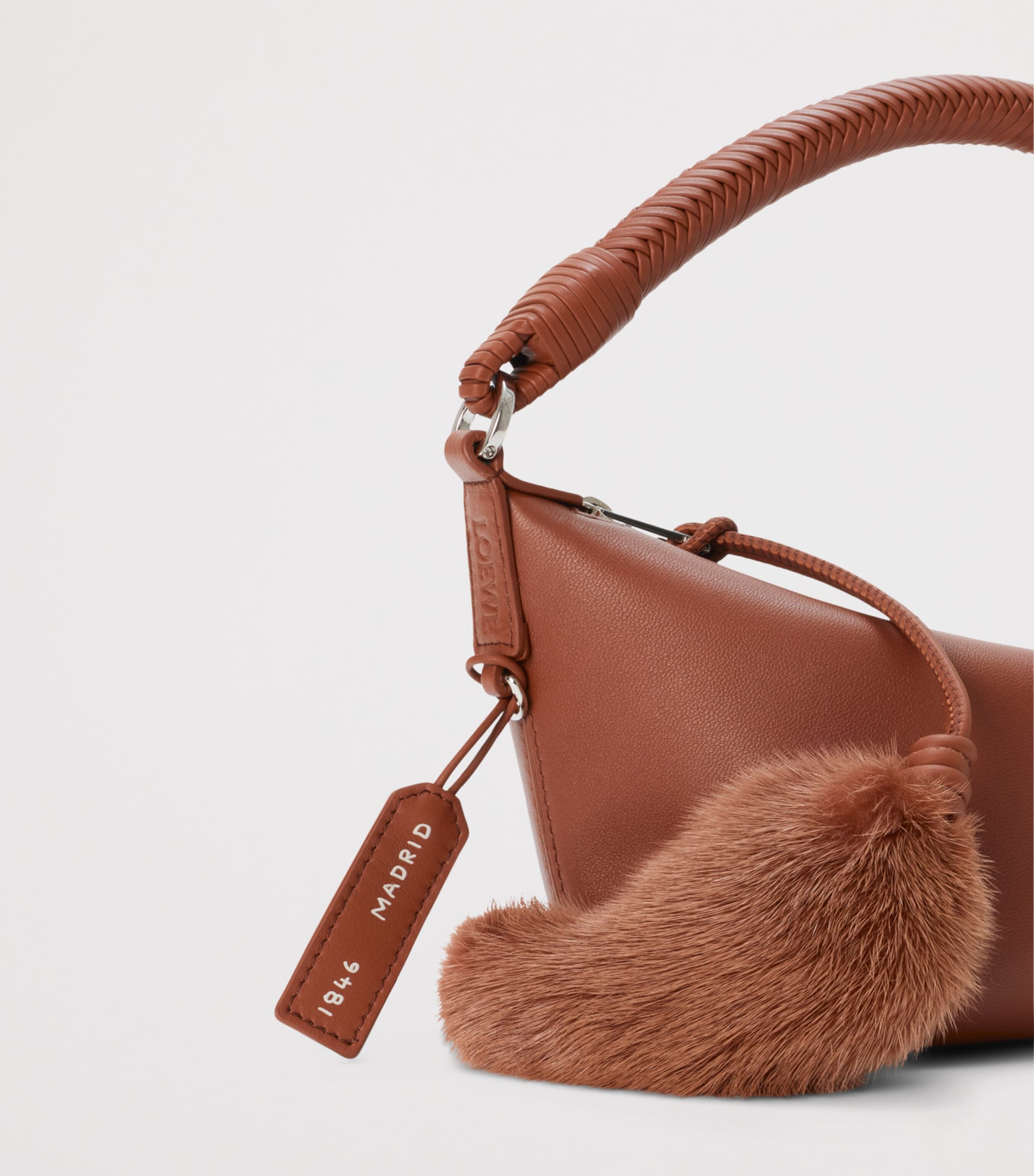 LOEWE Leather Cala 180 Top-Handle Bag Pecan Image 10