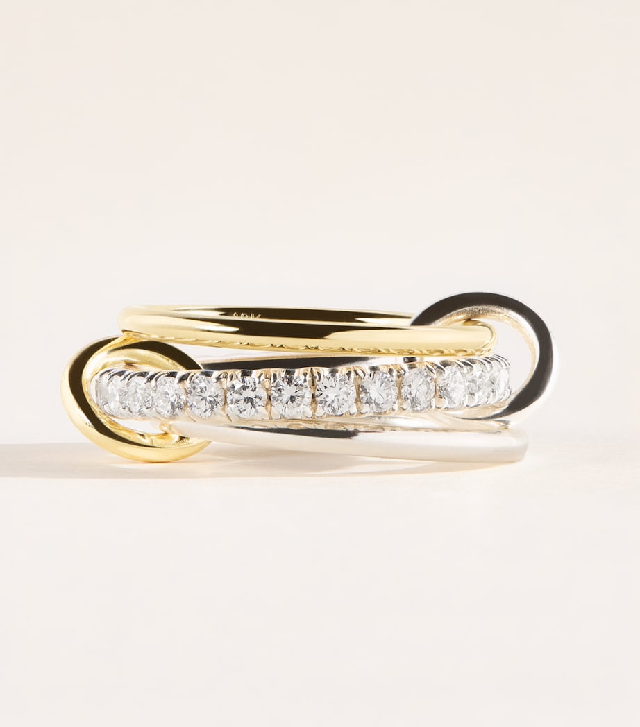 Spinelli Kilcollin Sterling Silver, Yellow Gold and Diamond Cassia Ring Sterling Silver Image 1