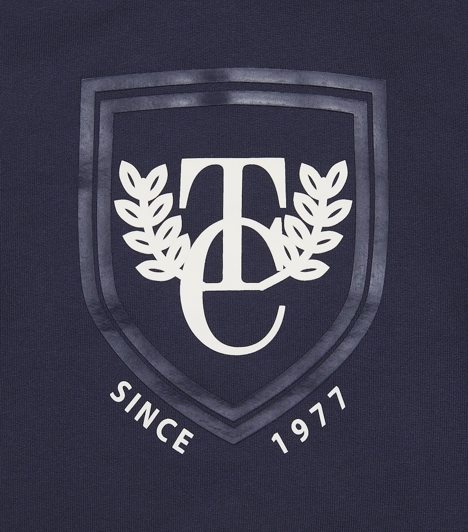 Cotton Logo-Crest Sweatshirt (5-12 Years) 4 MARINE Image 3