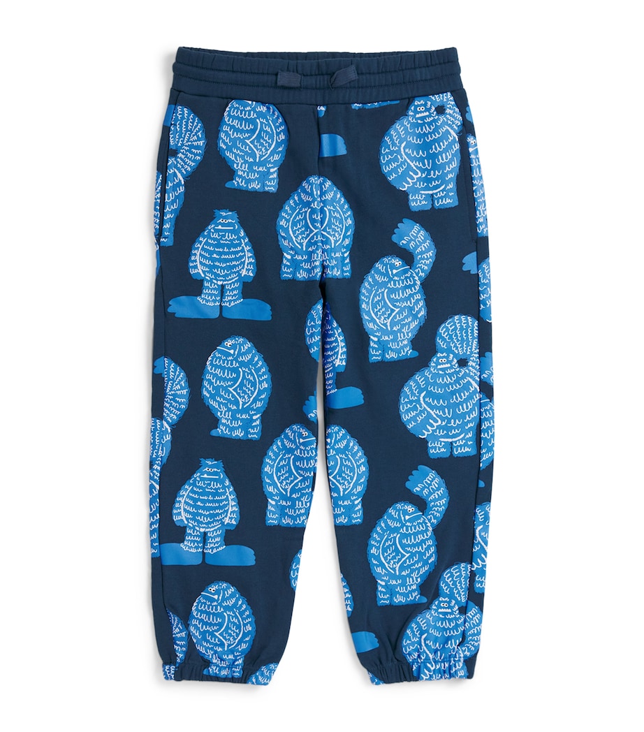 Cotton Yeti Print Sweatpants (3-14 Years) 633MCOTTANIO/MULTI Image 1