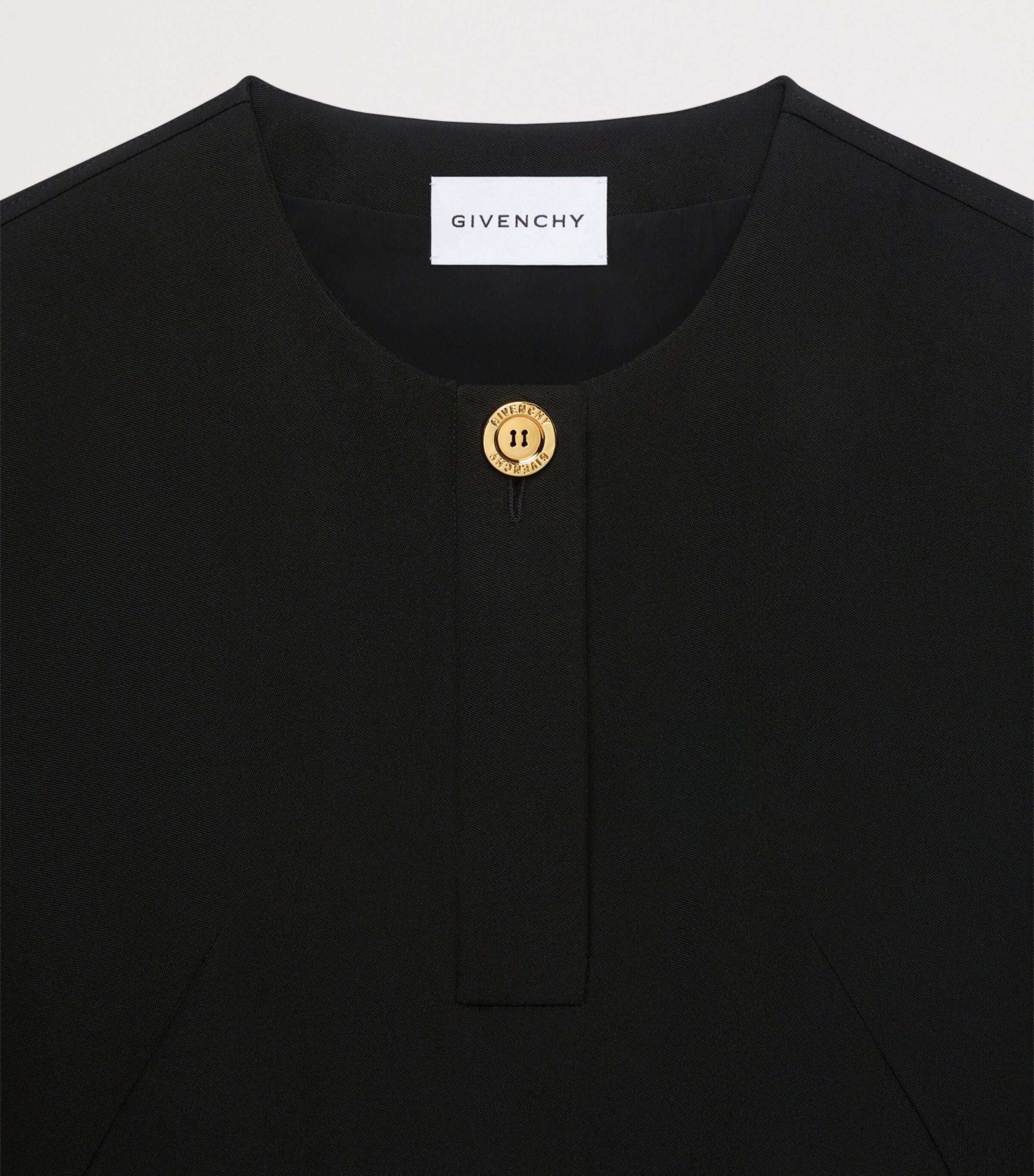 Givenchy Womens Cocoon Mini Dress Black Image 3