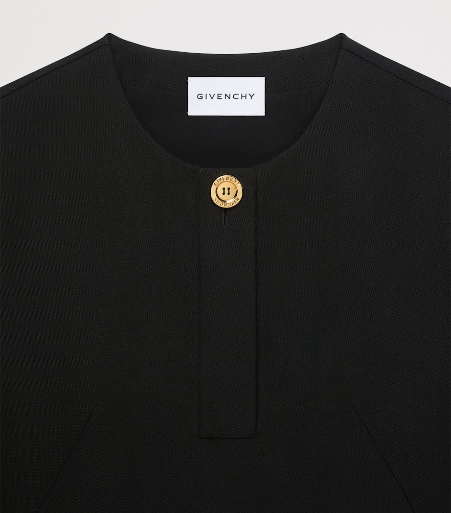 Givenchy Womens Cocoon Mini Dress Black Image 3