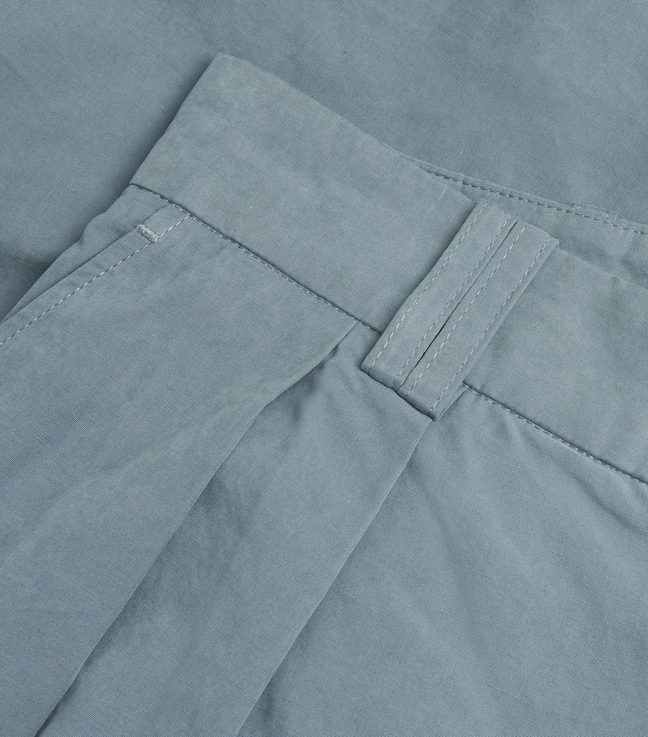 S.S.DALEY Mens Morris Chore Wide-Leg Trousers Dusty Blue Image 5