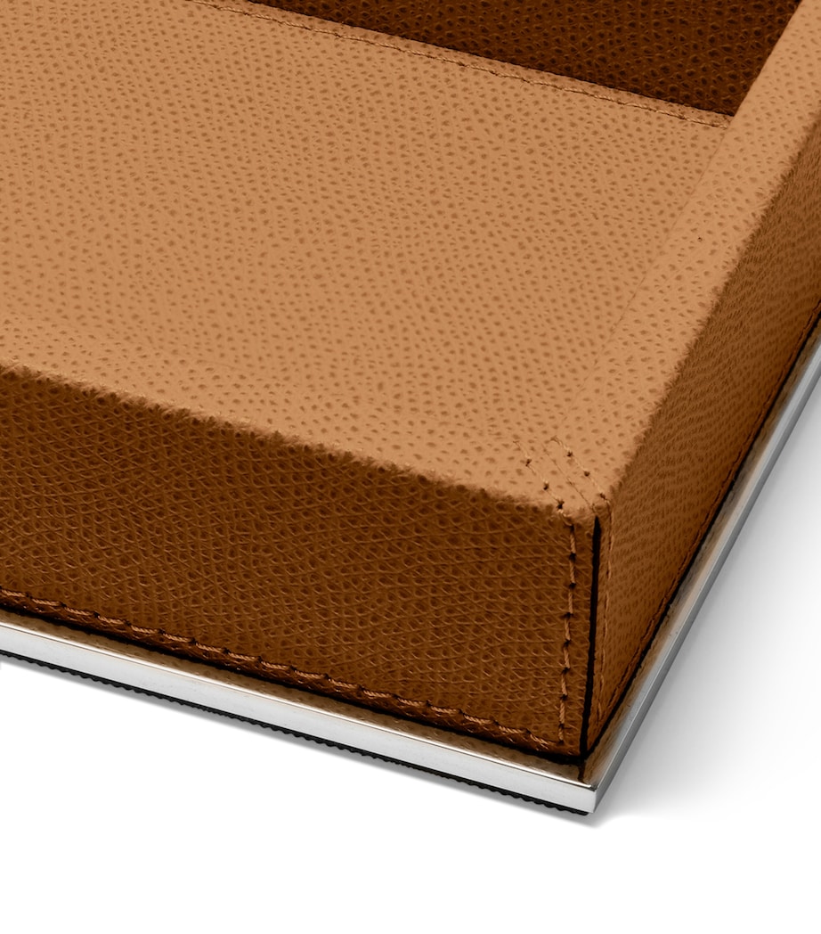 Frette Leather Otello Valet Tray Tabacco Image 3