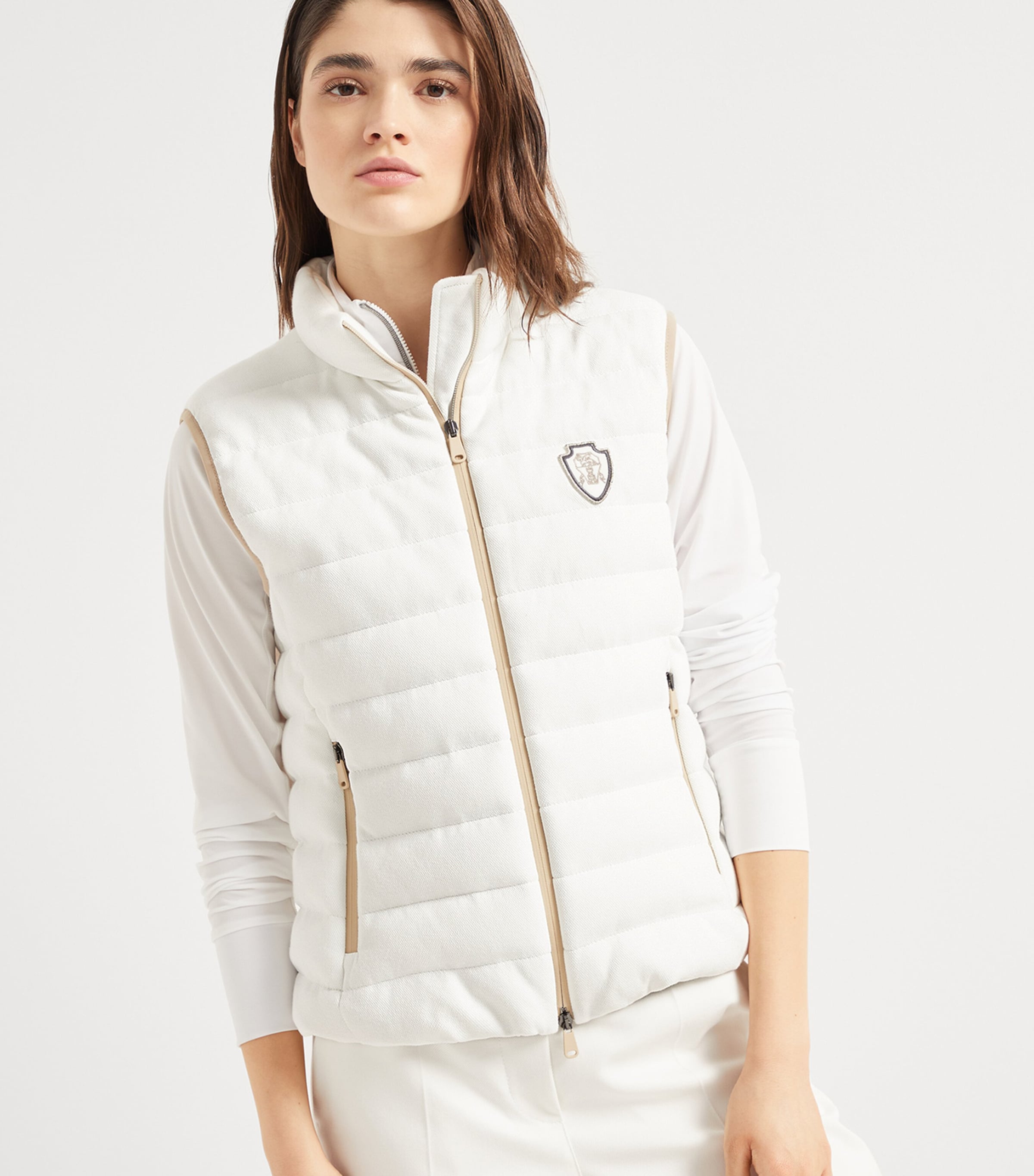 Techno Cotton Piqué Logo Gilet C7220 Image 2