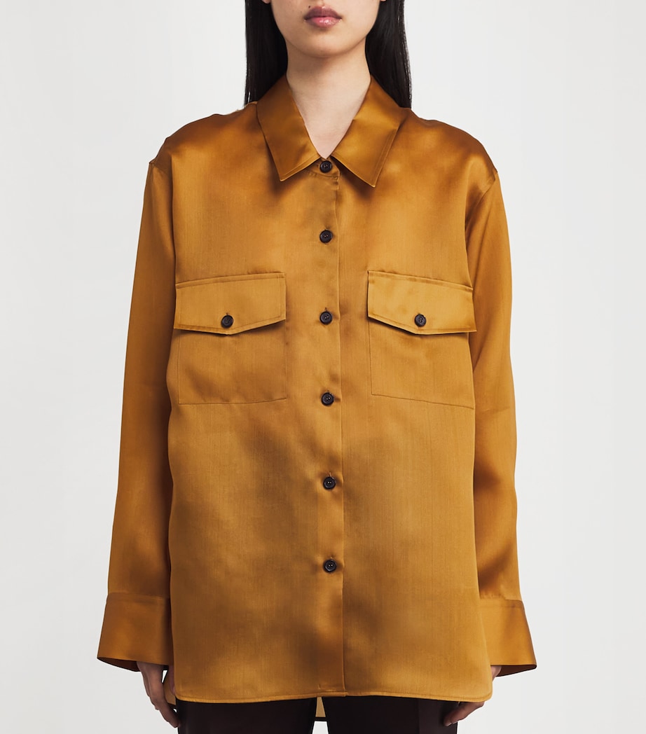 Silk Organza Matteo Shirt 604 DIJON Image 3