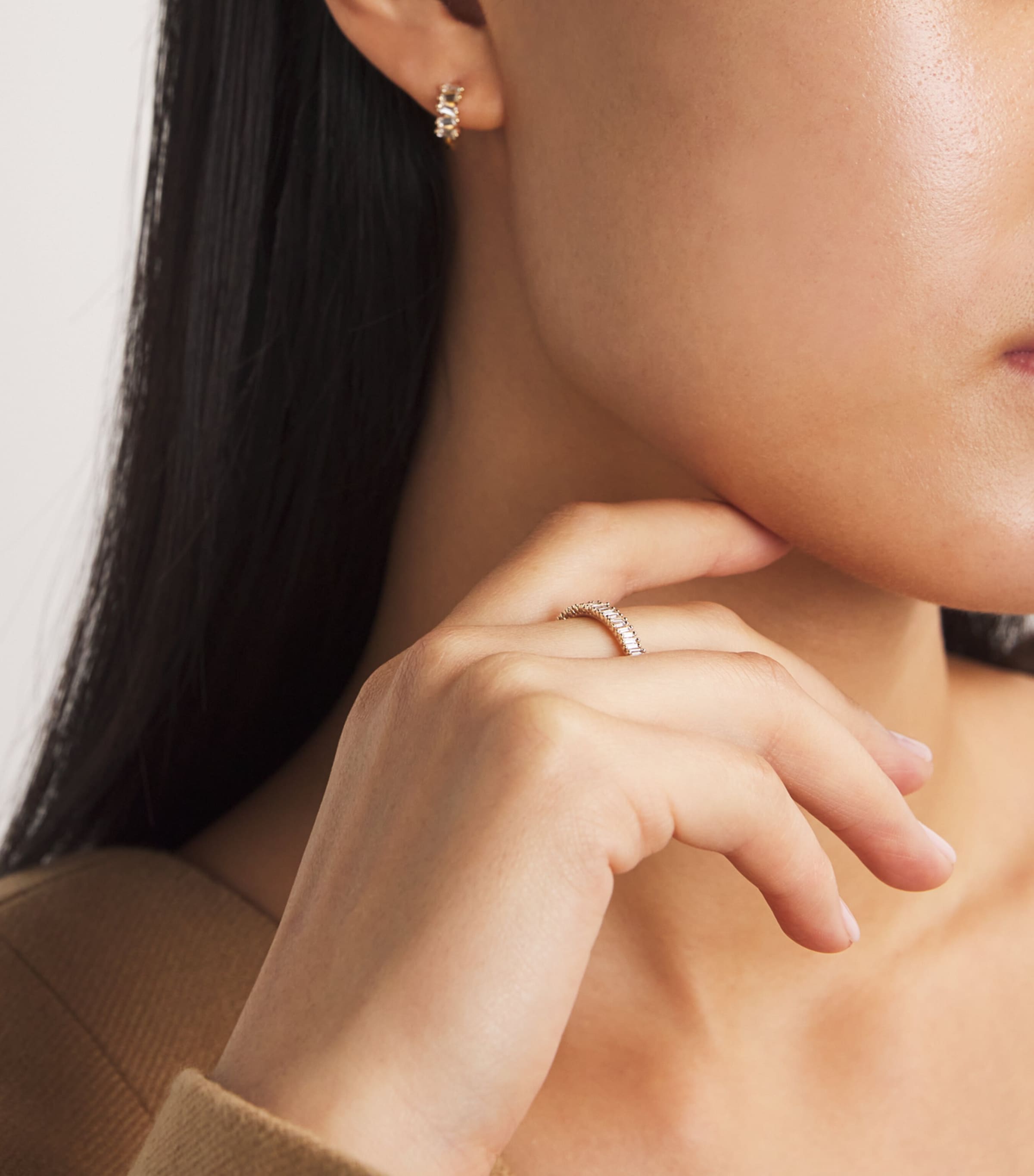 Mini Yellow Gold and Diamond Classic Eternity Ring 18K YG/WD Image 5