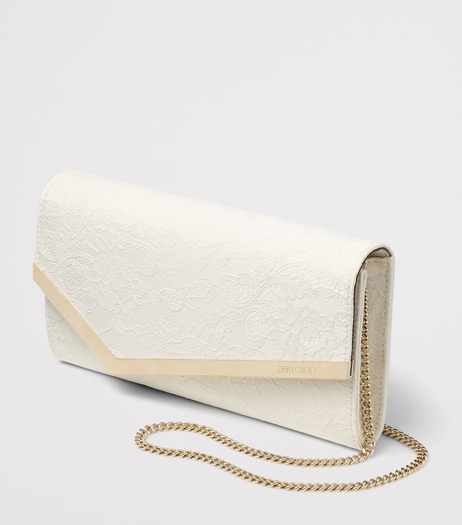 Lace Emmie Clutch Bag IVORY/LIGHT GOLD Image 3