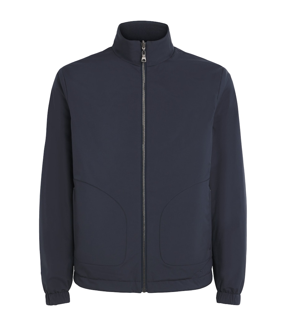 Fioroni Cashmere Mens Wool Reversible Bomber Jacket Image 1