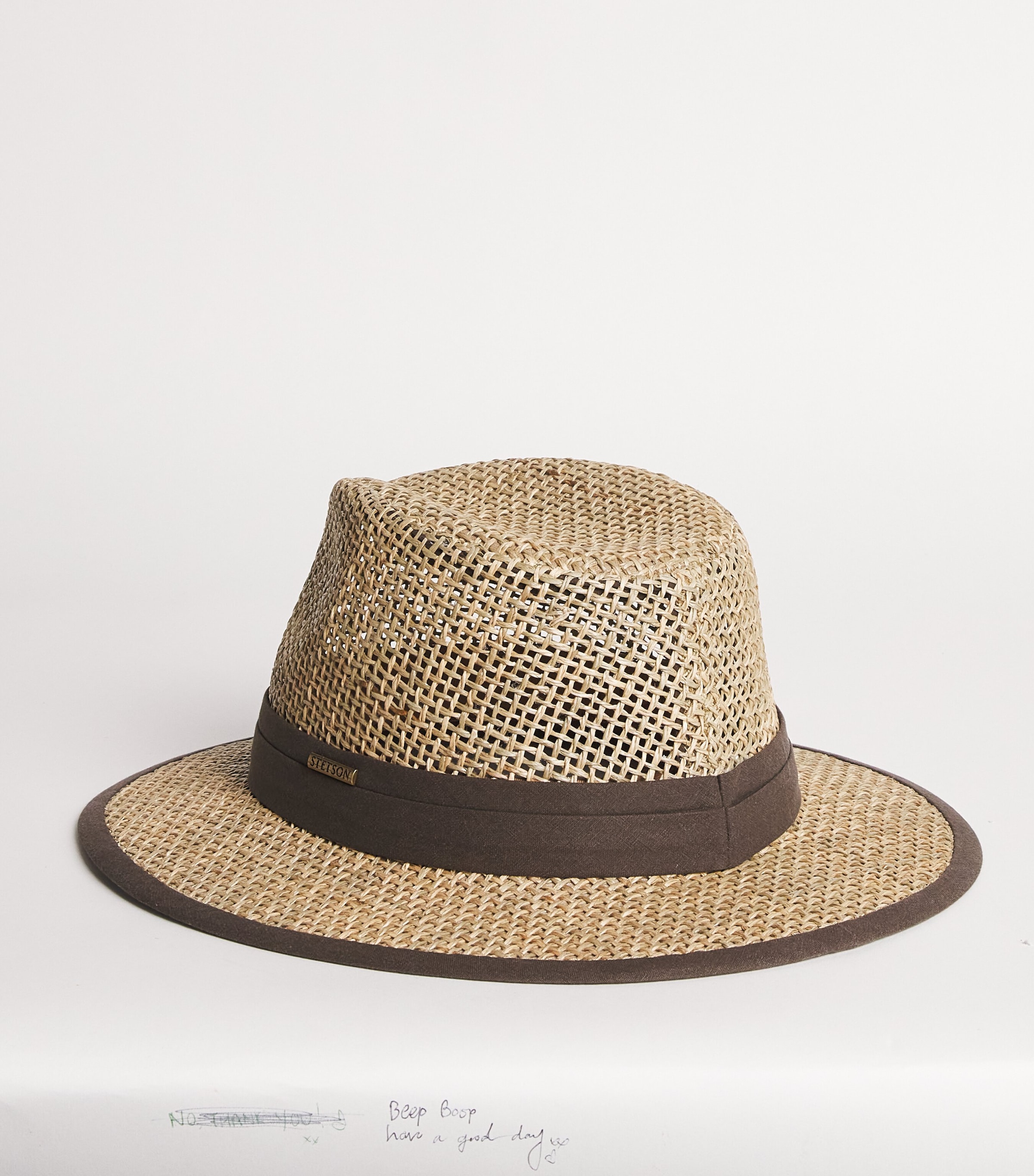 Straw Traveller Hat 7 - NATURAL Image 3
