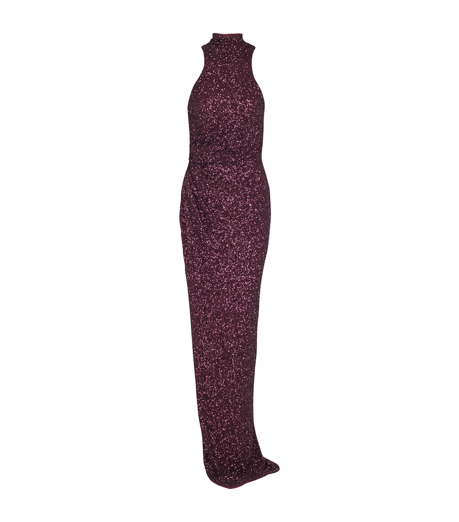 Sequin-Embellished Maxi Dress 5DR VIOLET FONC Image 1