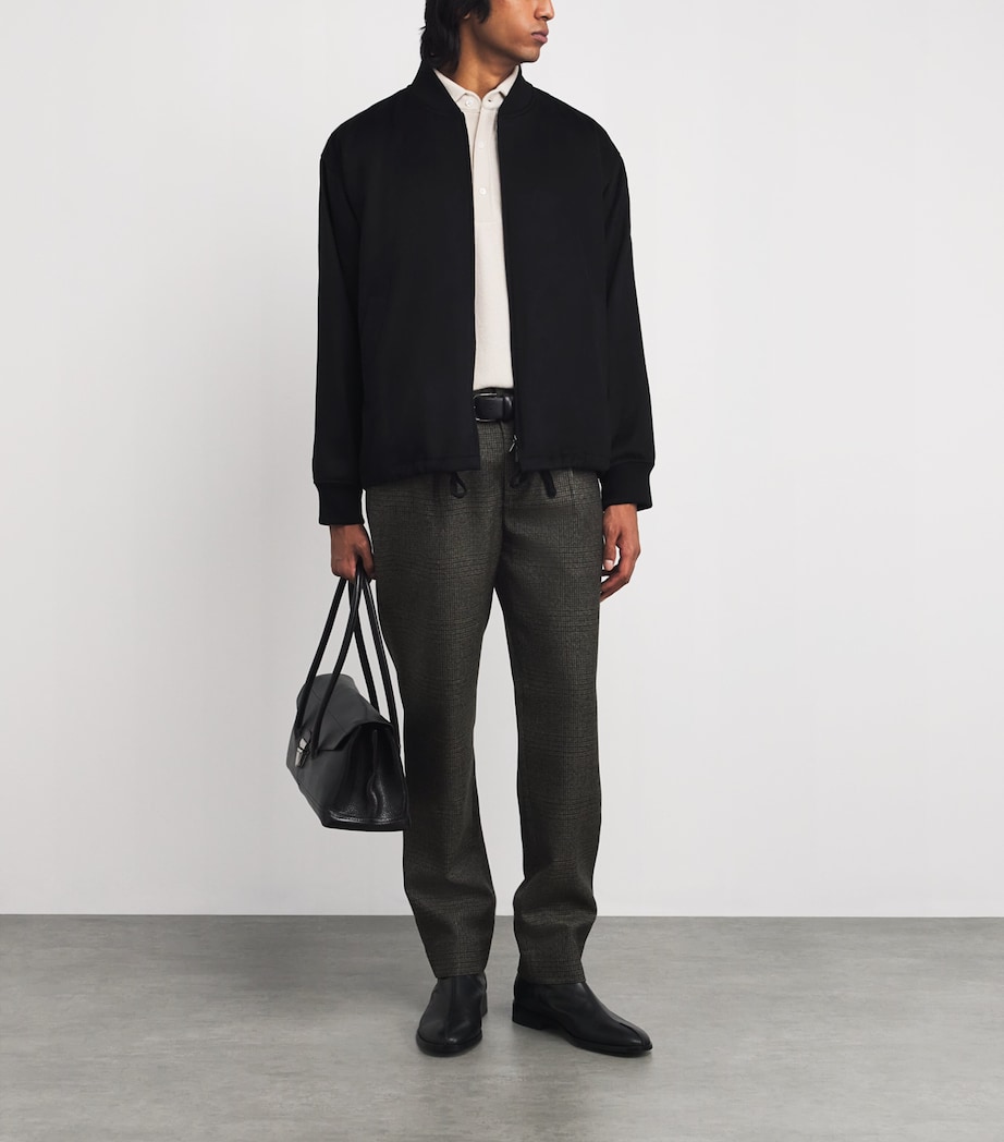 Cashmere Bomber Jacket 590 NERO Image 2